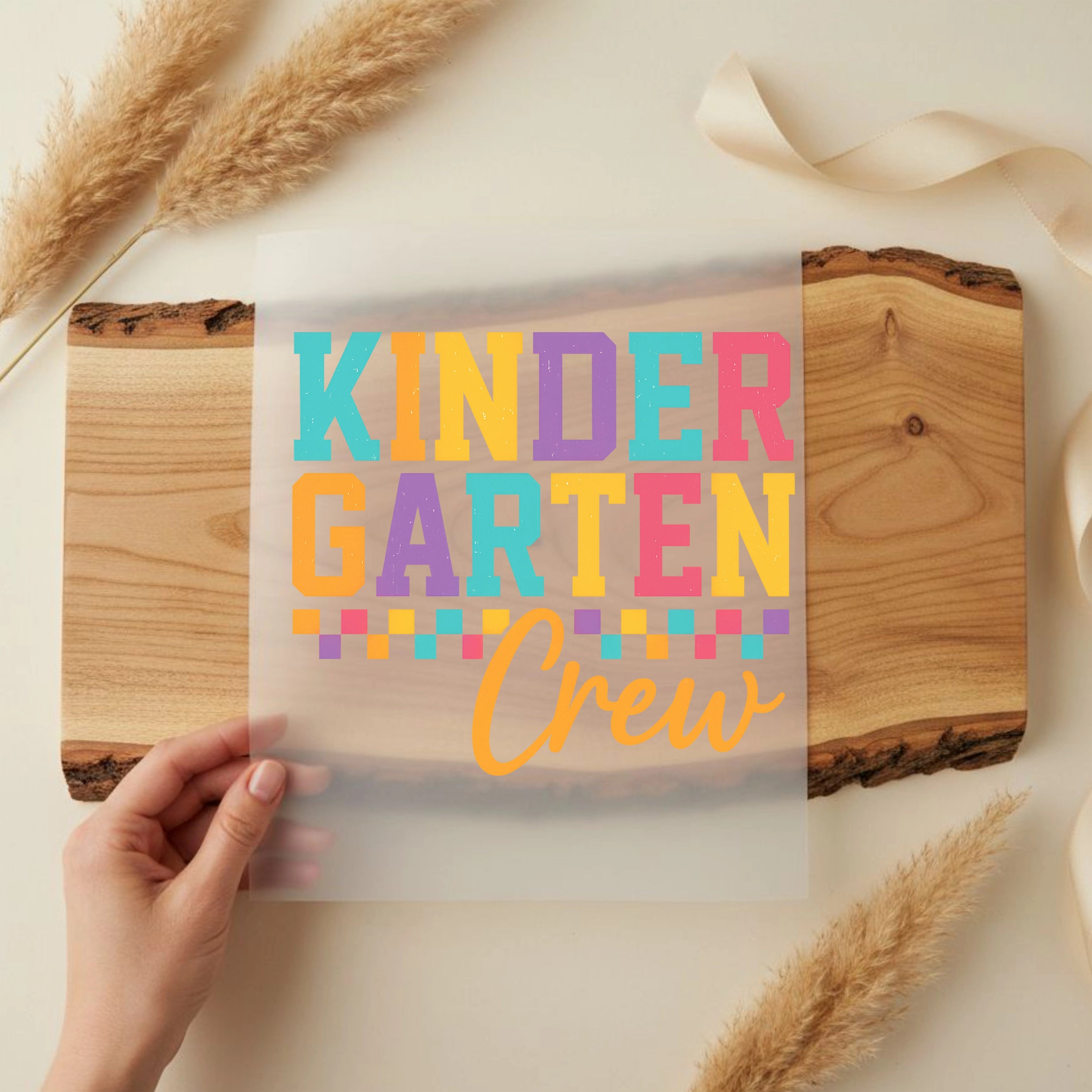 Bügelbild Kinder Garten Crew