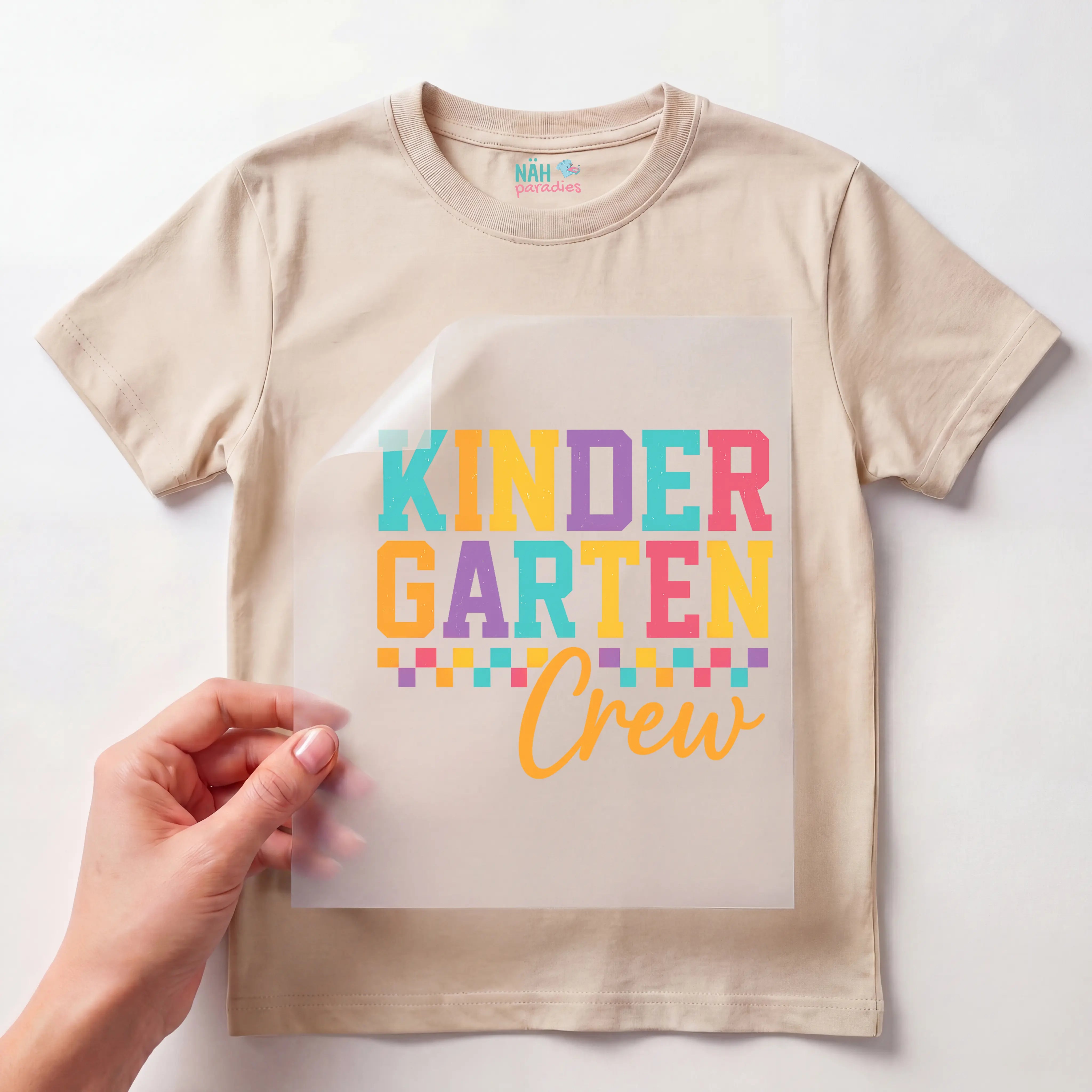 Bügelbild Kinder Garten Crew