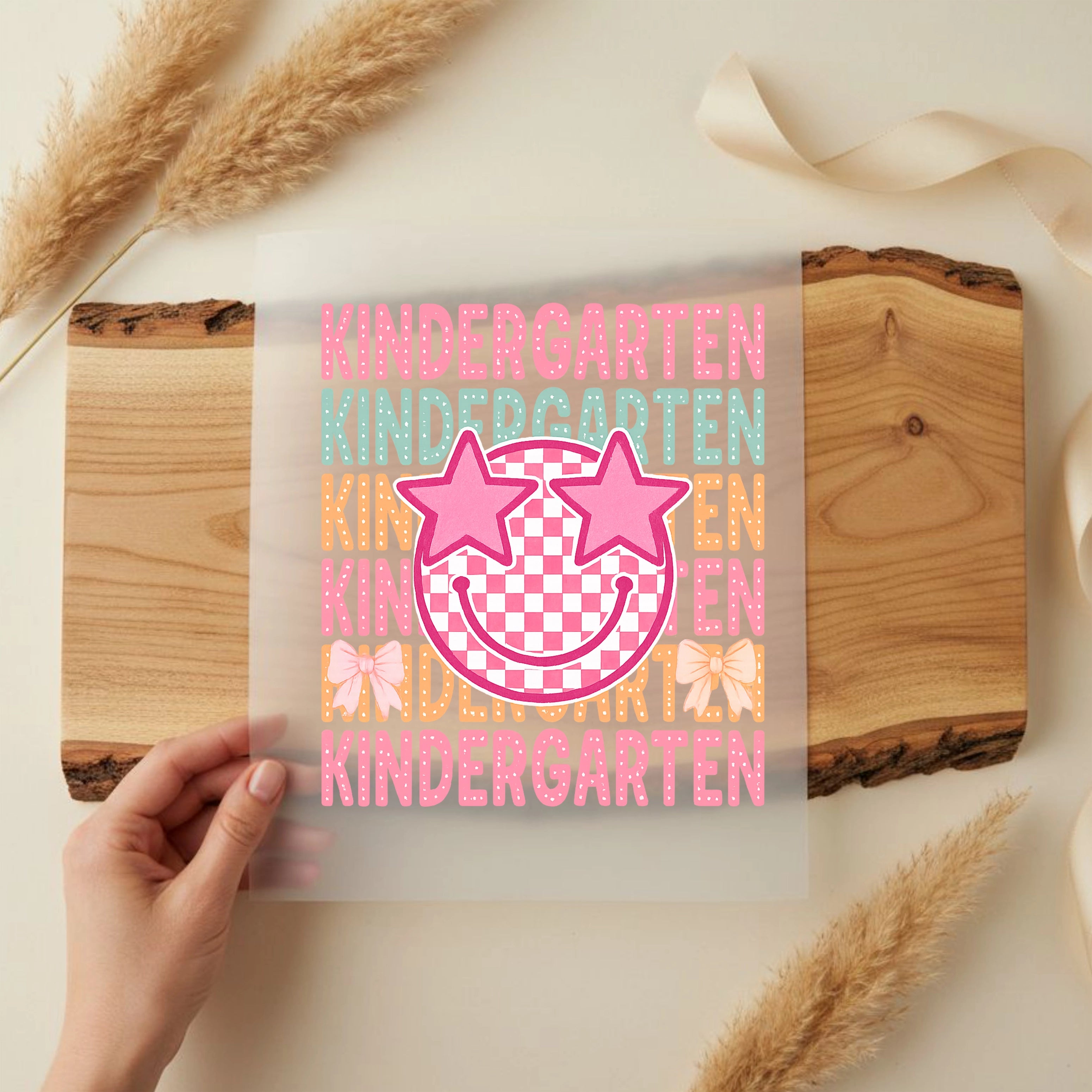 Bügelbild Kindergarten Smiley