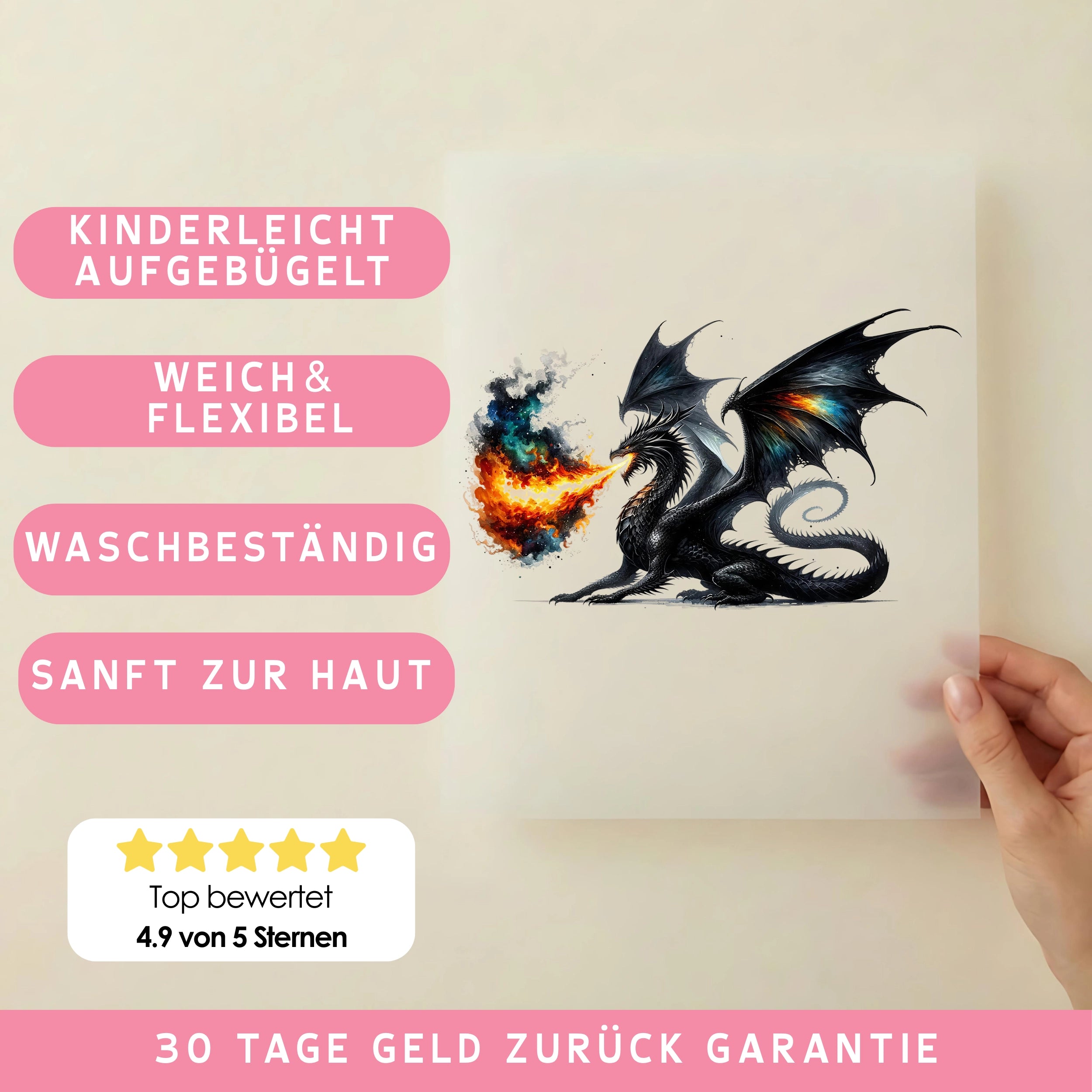 Bügelbild Dunkelglut
