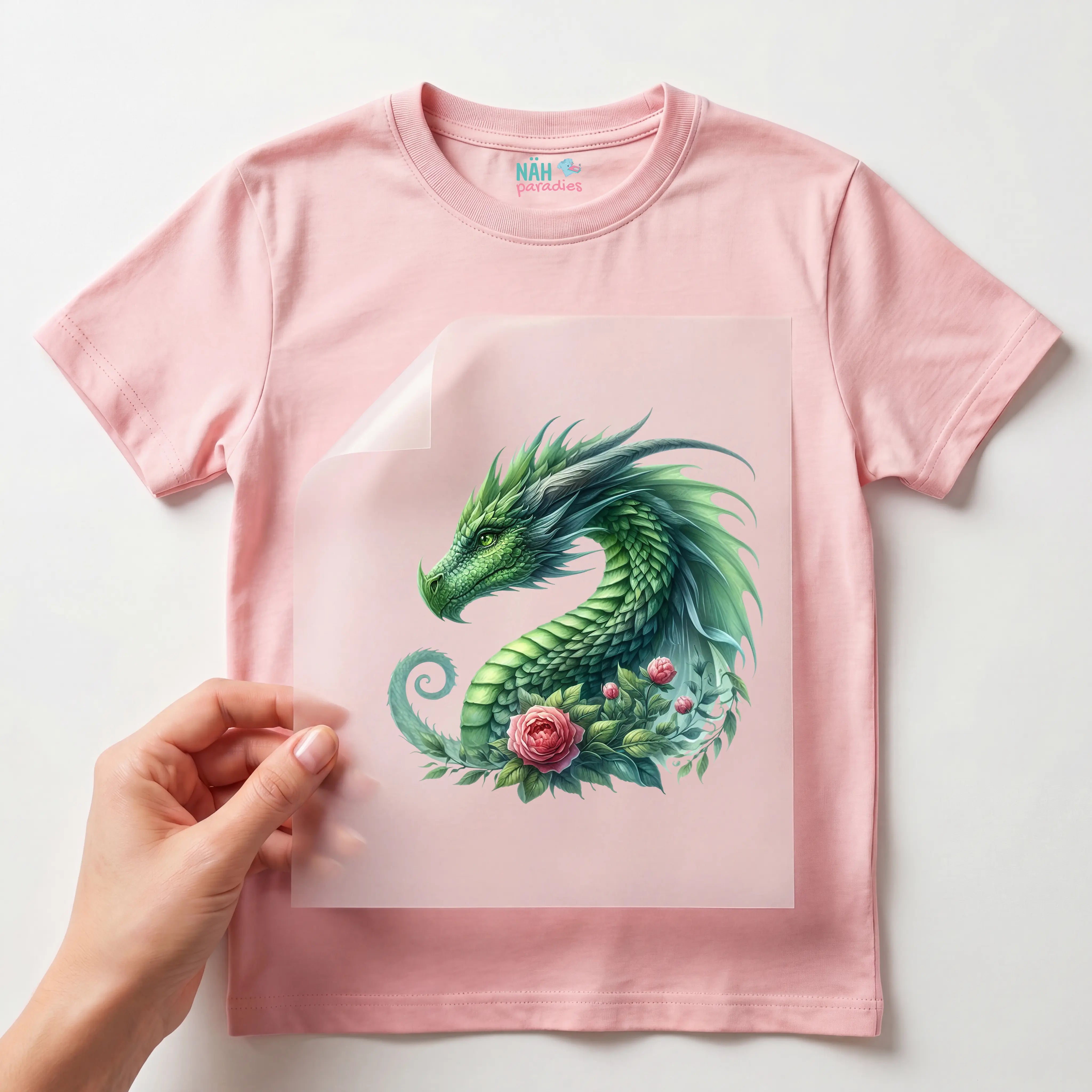 Bügelbild Drache Blütenwind Serafyn