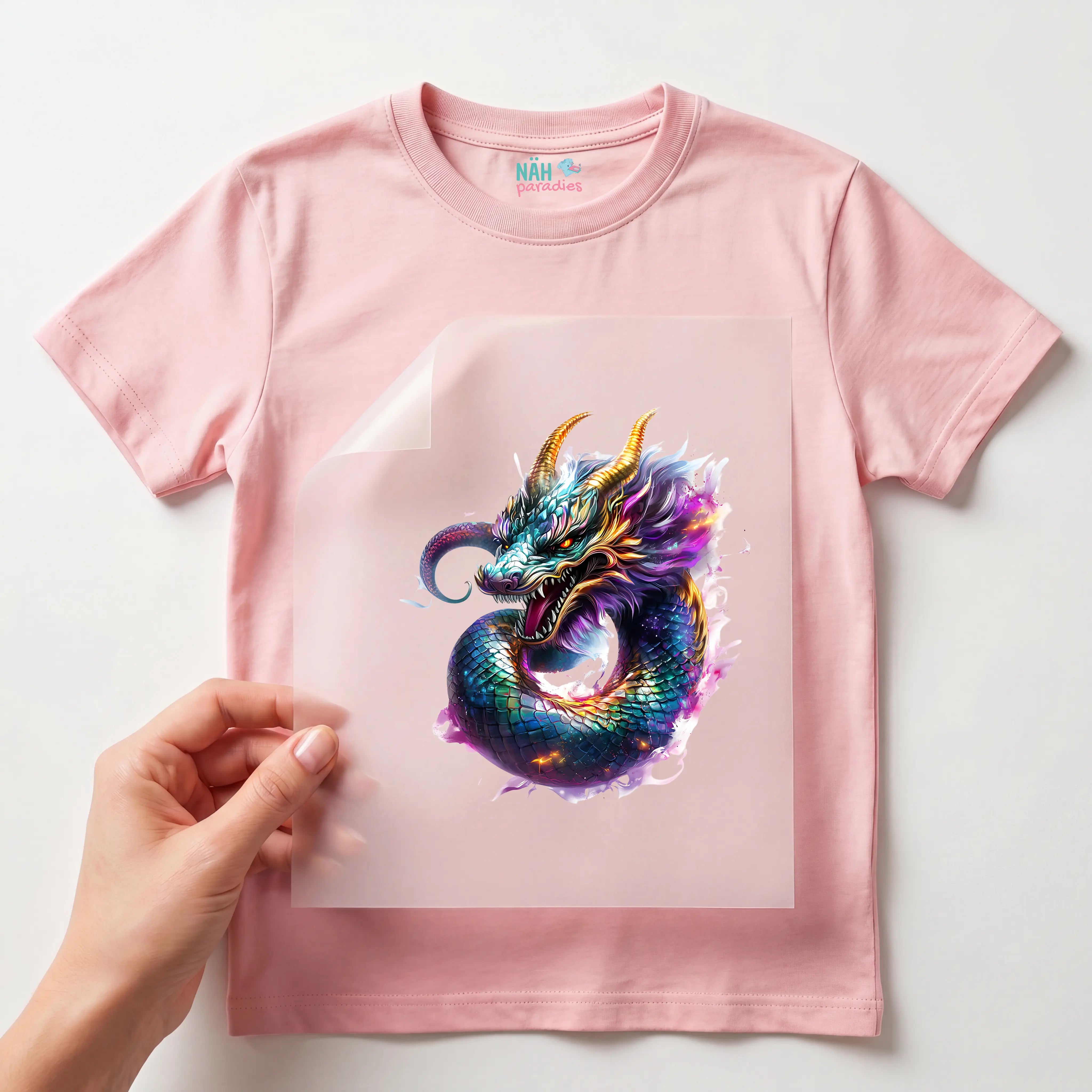 Bügelbild Drache Universumskralle