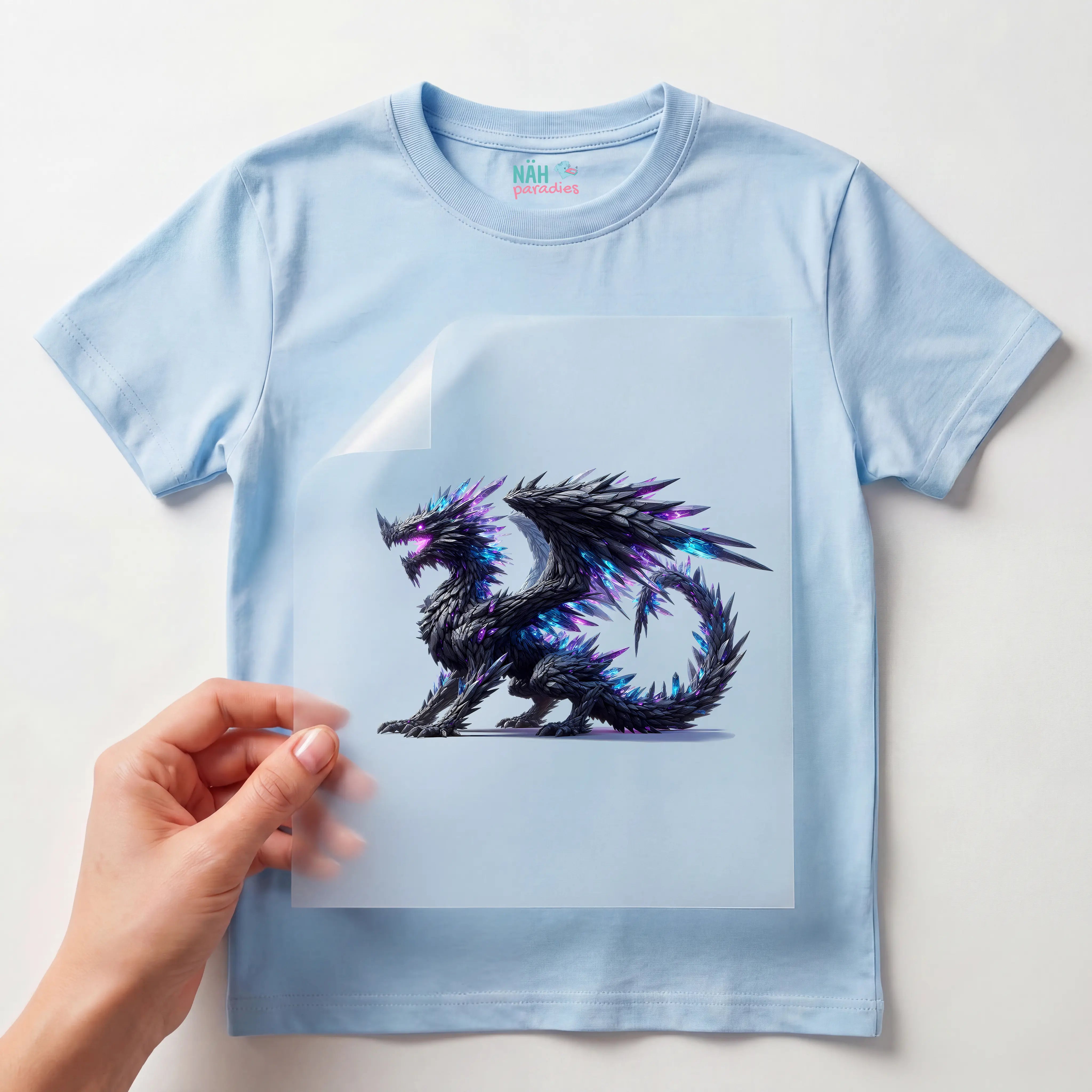 Bügelbild Drache Nachtschuppe