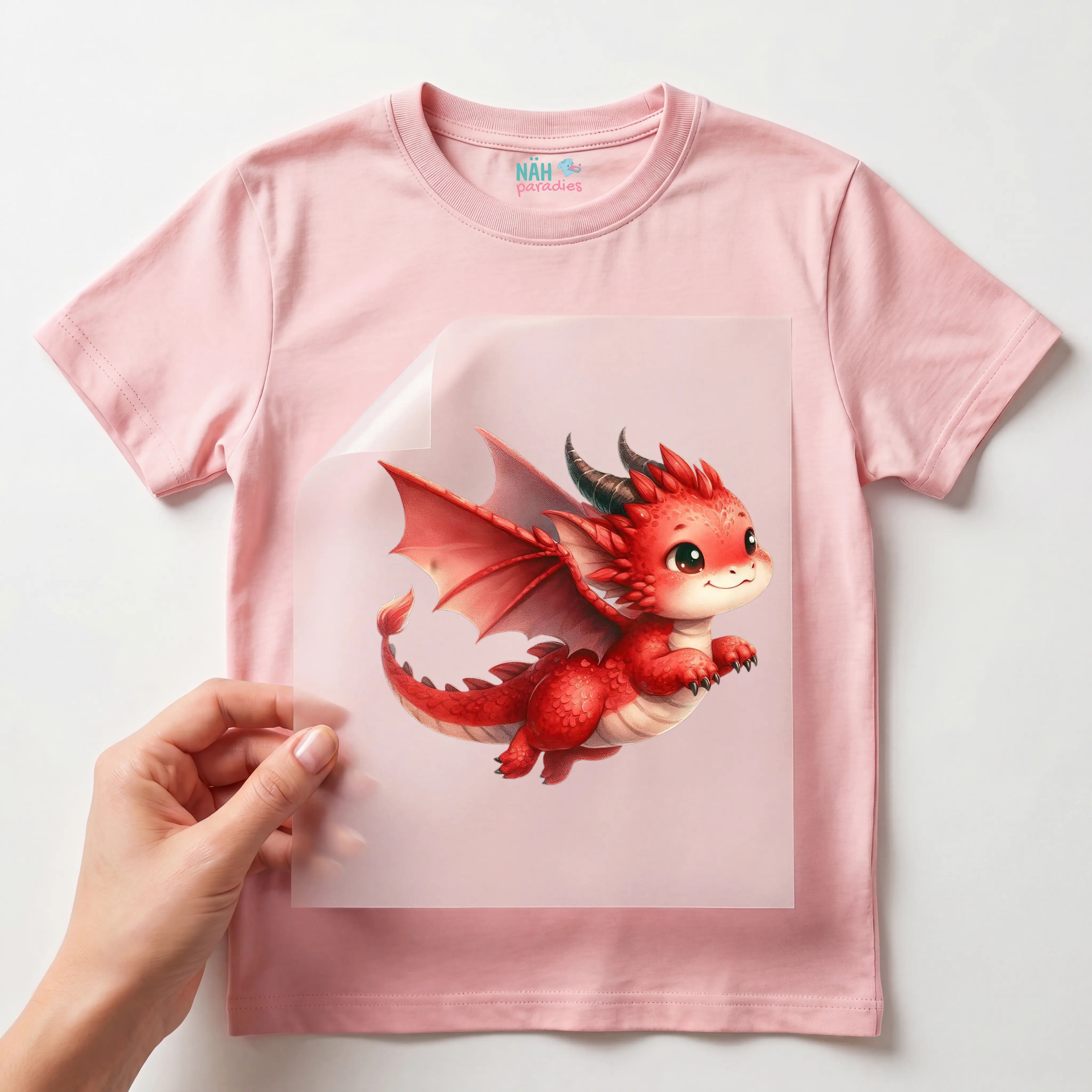 Bügelbild Drache Feuerling