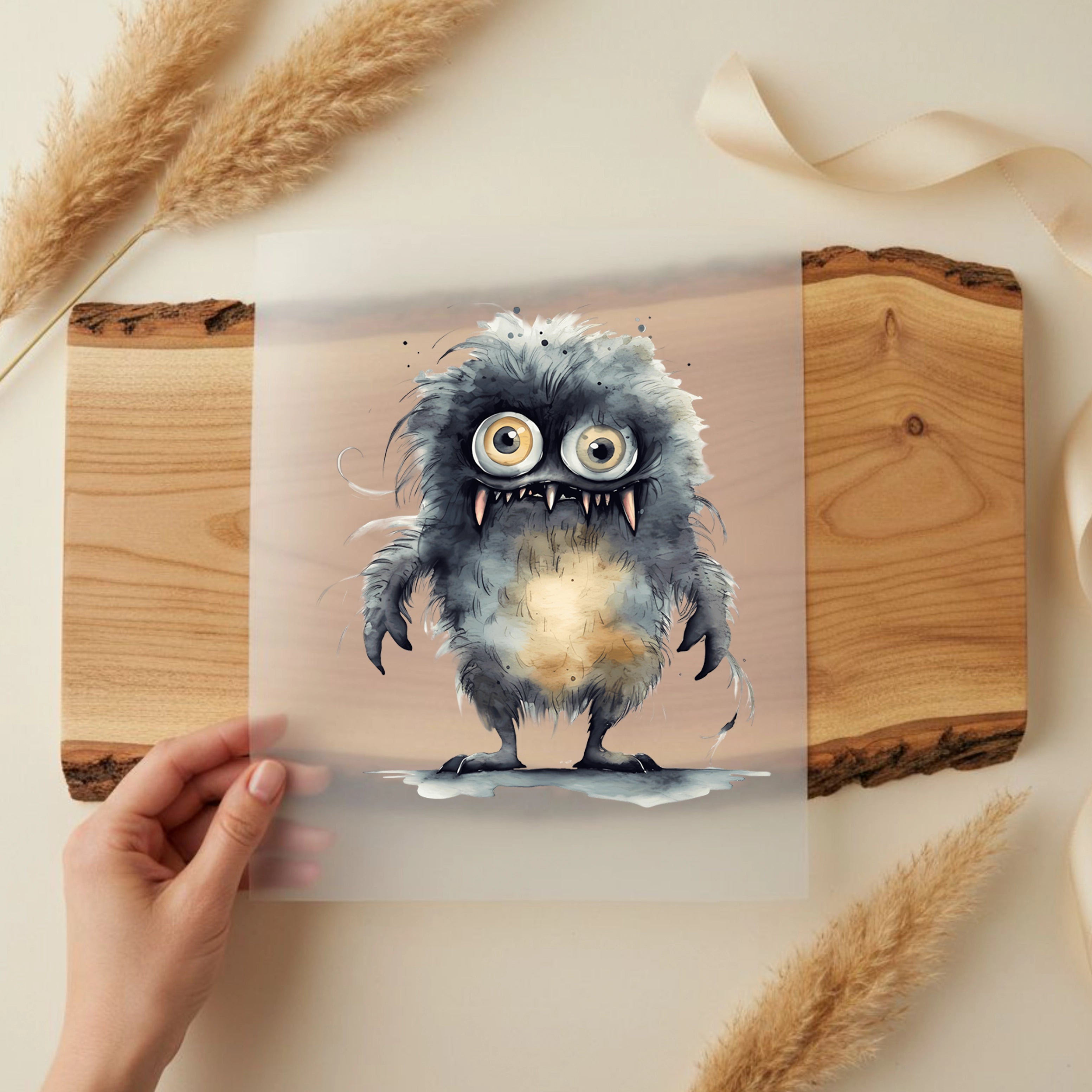 Bügelbild Monster Bob