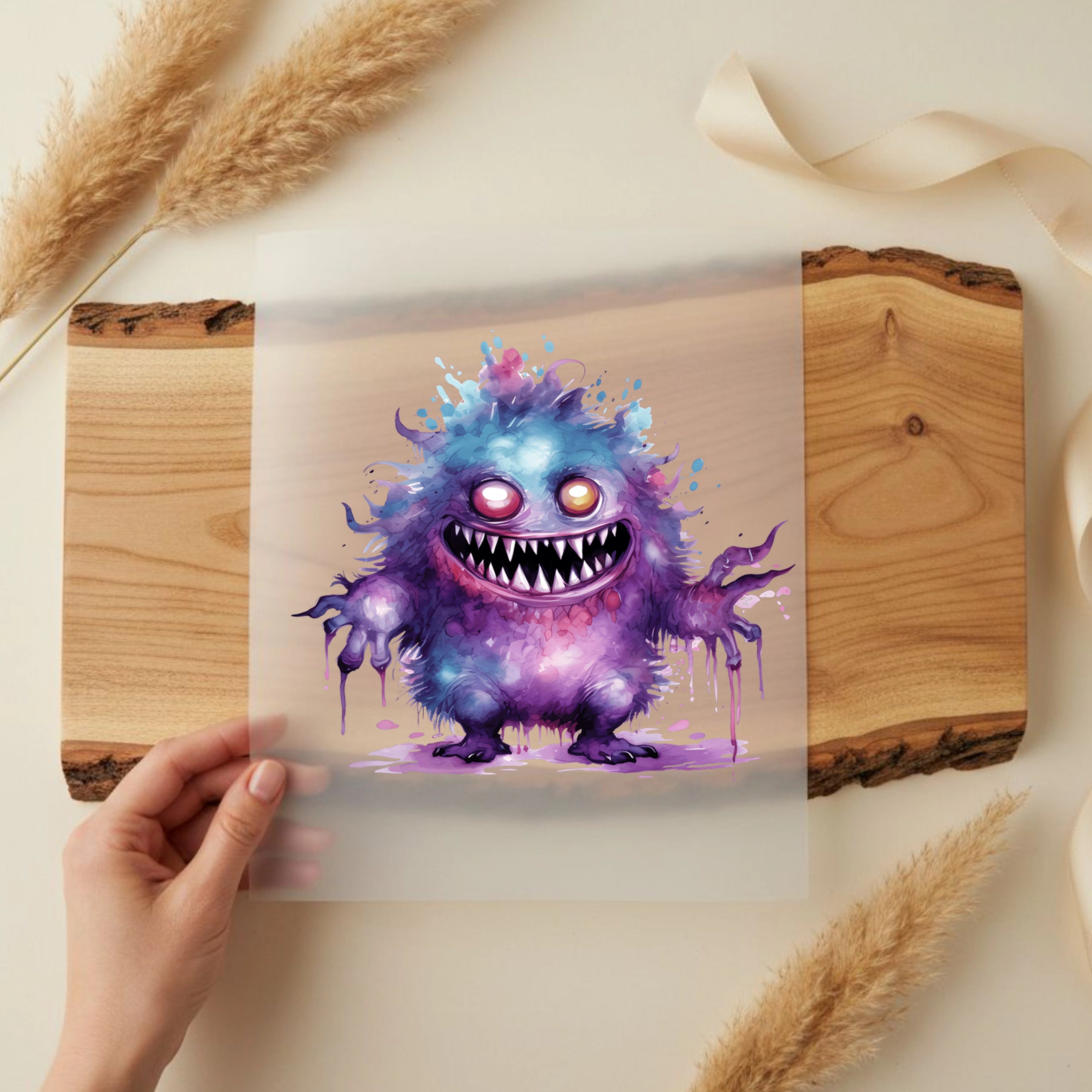 Bügelbild Monster Sly