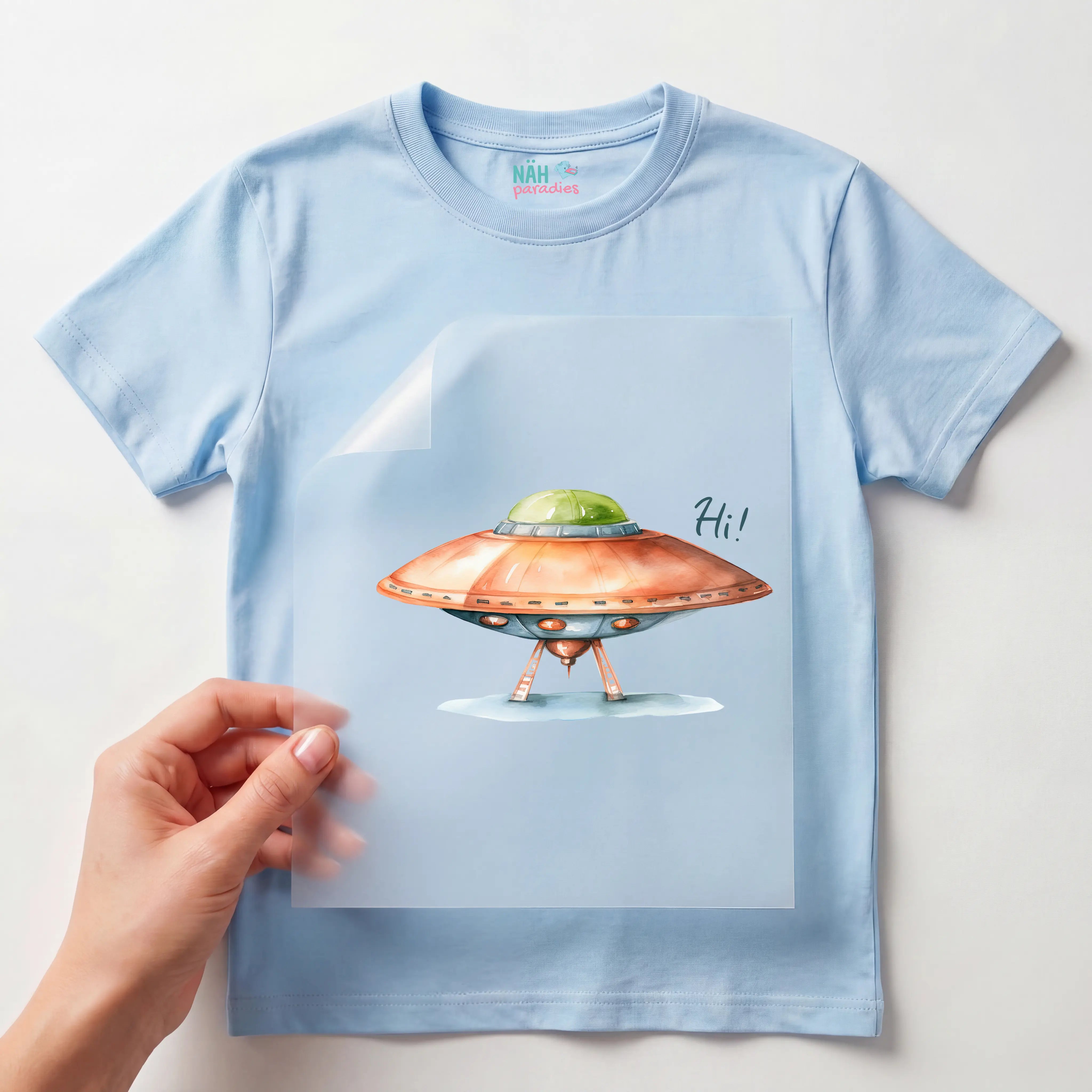 Bügelbild Hi aus dem UFO