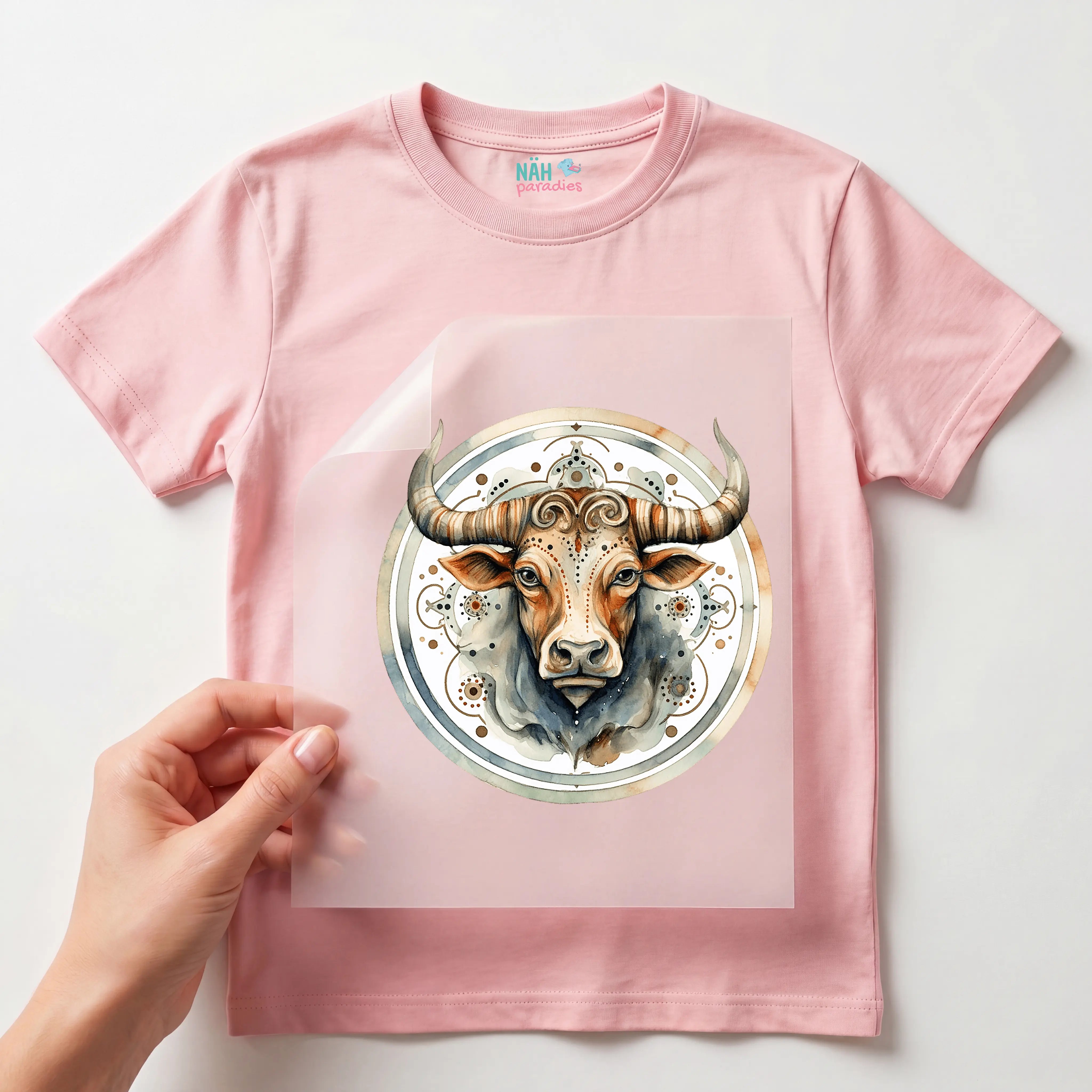 Bügelbild Sternzeichen Stier Bunt