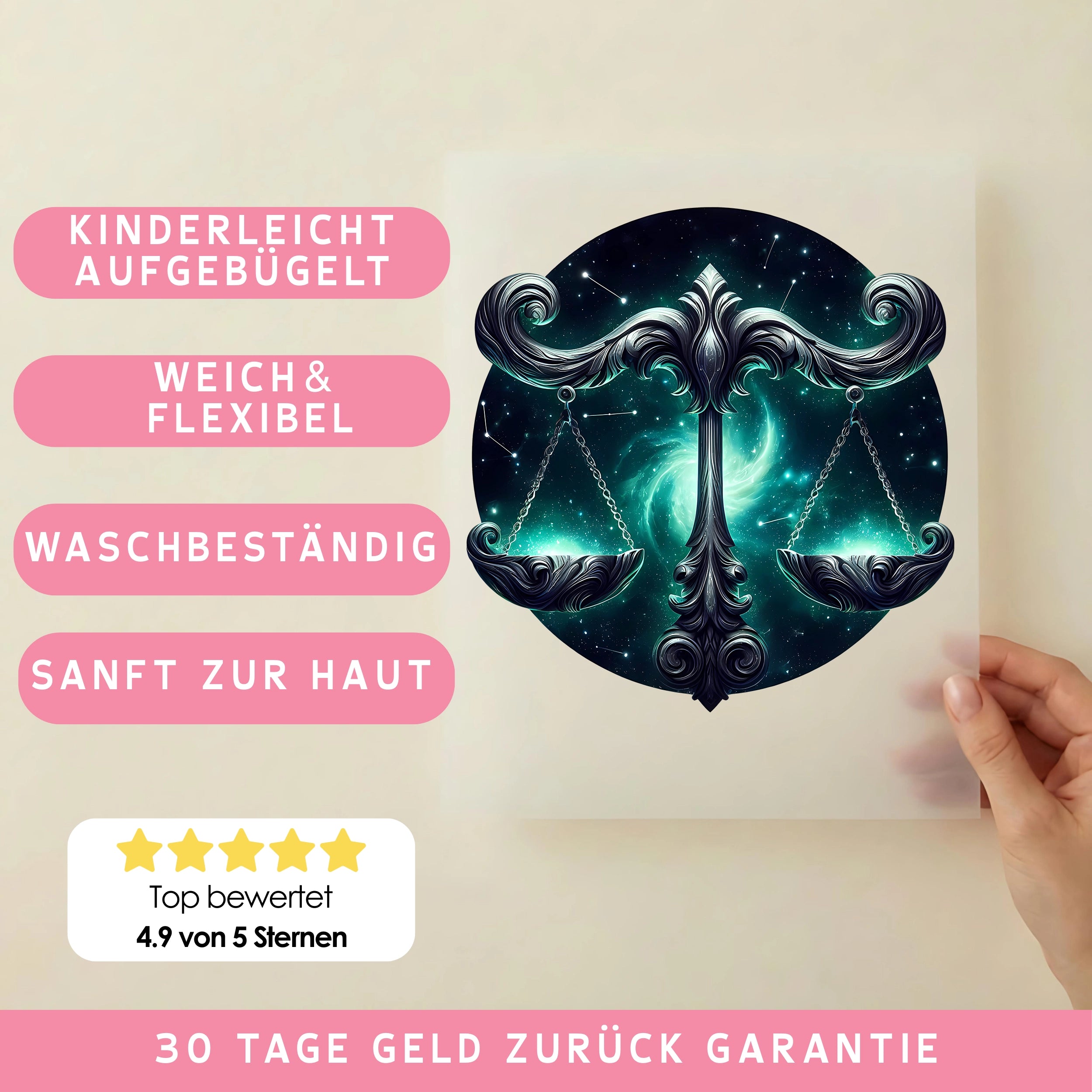 Bügelbild Sternzeichen Galaktische Waage