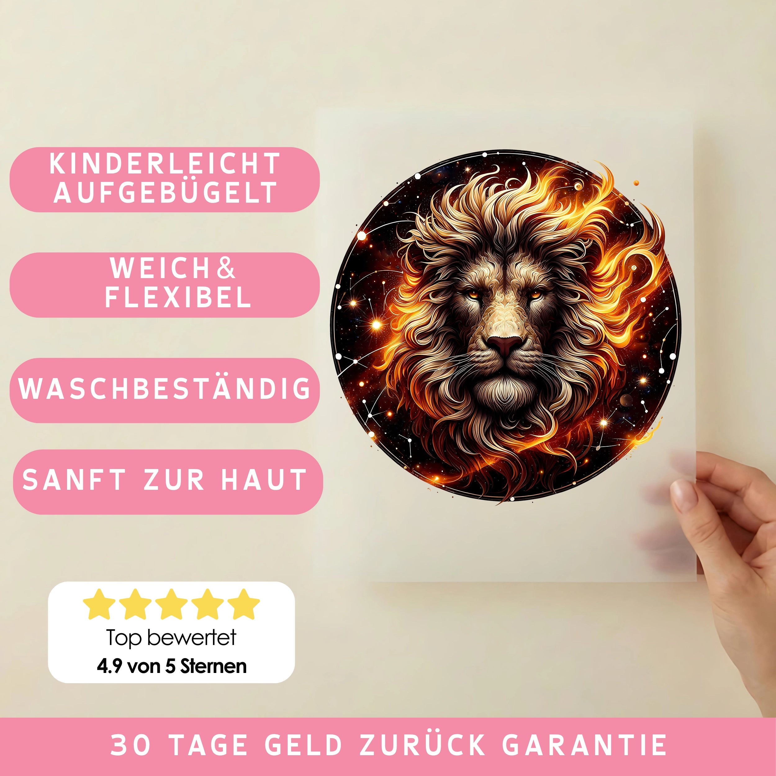 Bügelbild Sternzeichen Galaktischer Löwe