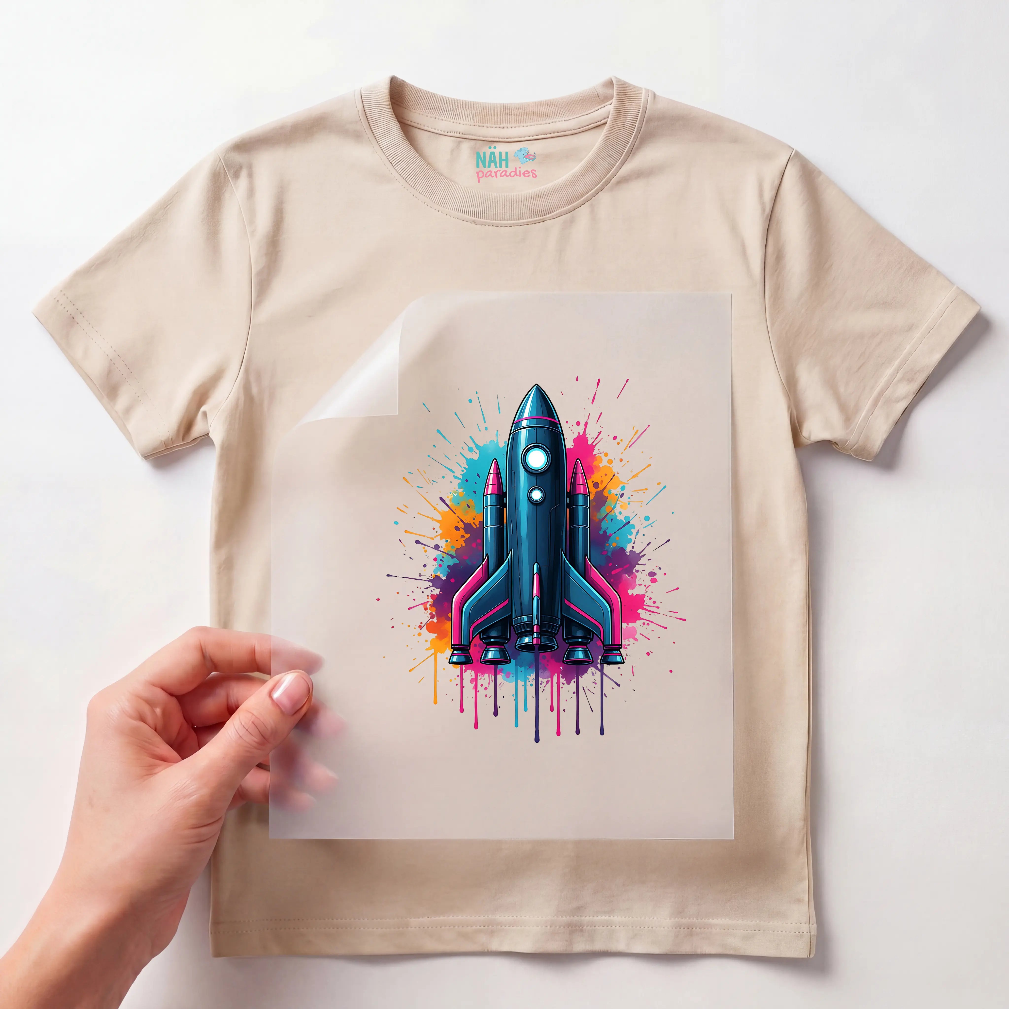 Bügelbild SpaceSplash Rocket