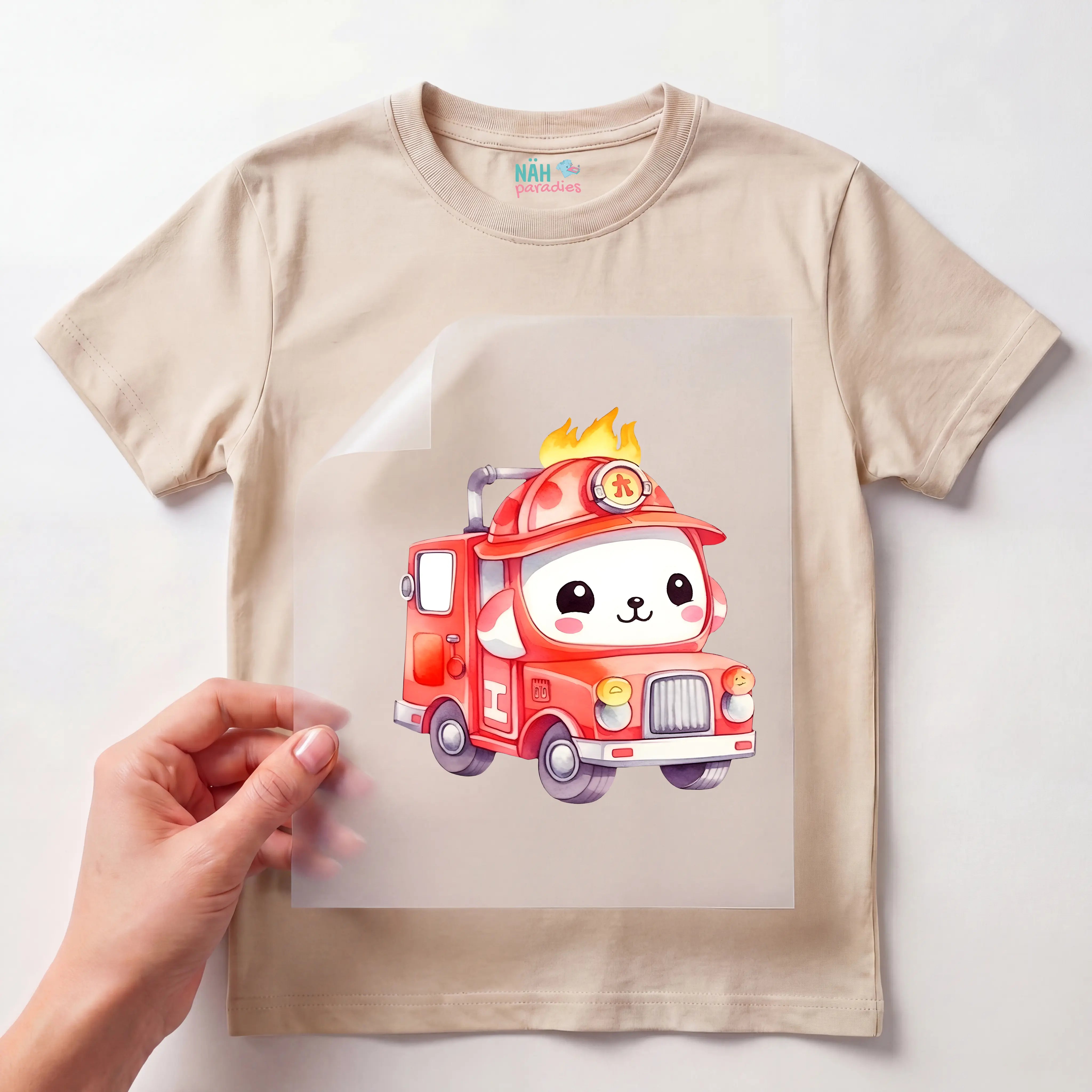 Bügelbild Feuerwehr Baby
