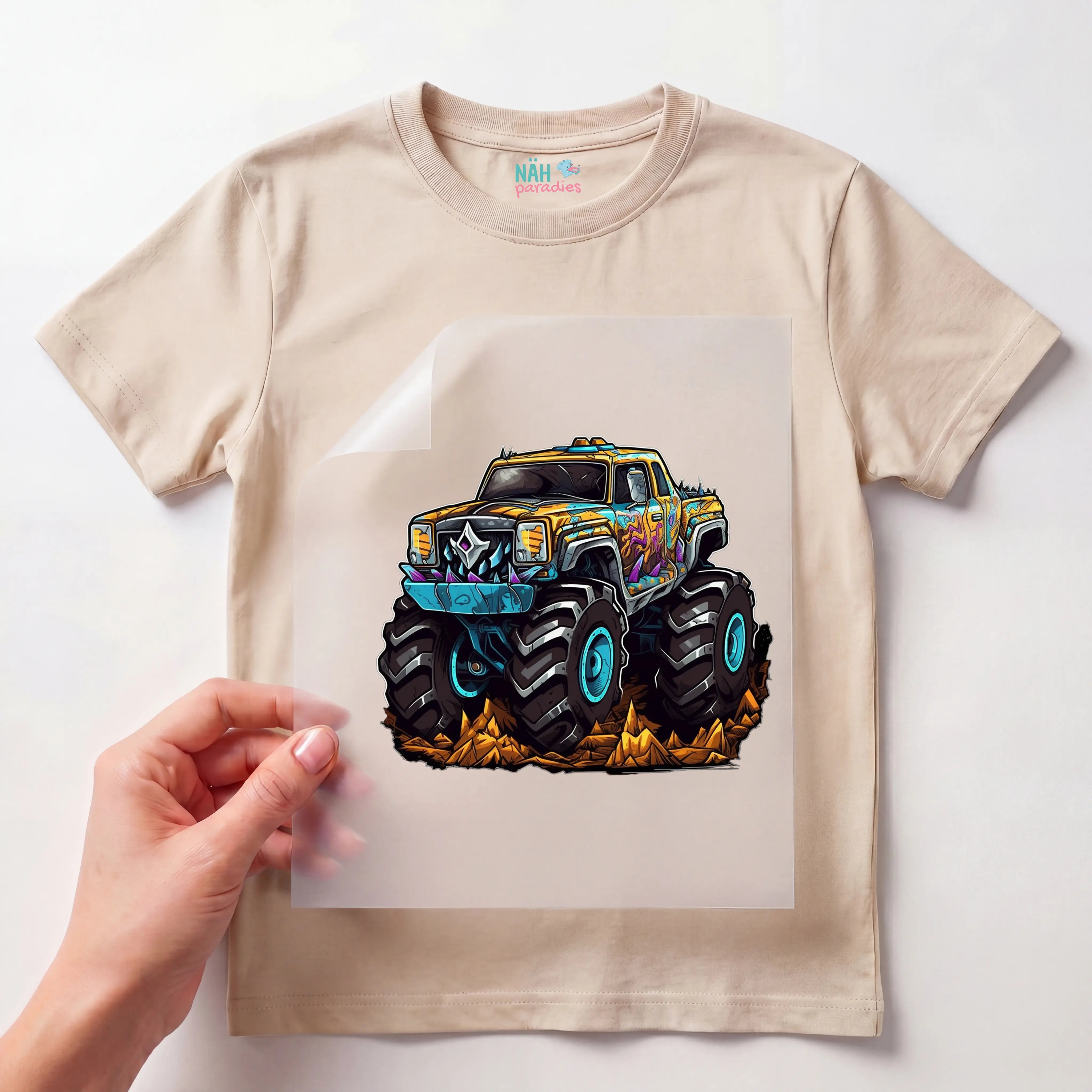 Bügelbild Monstertruck Titan Crusher