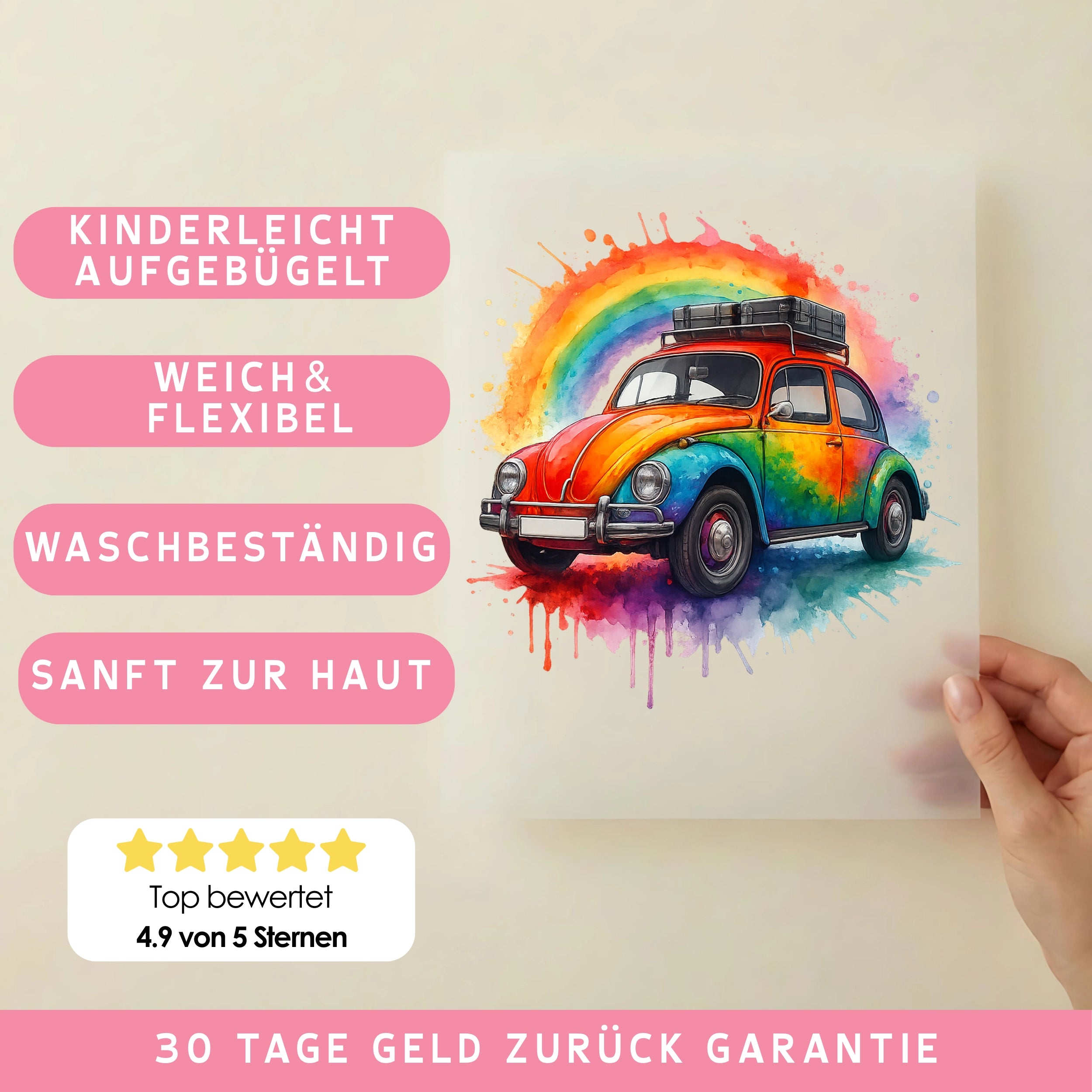 Bügelbild Farbenfahrt