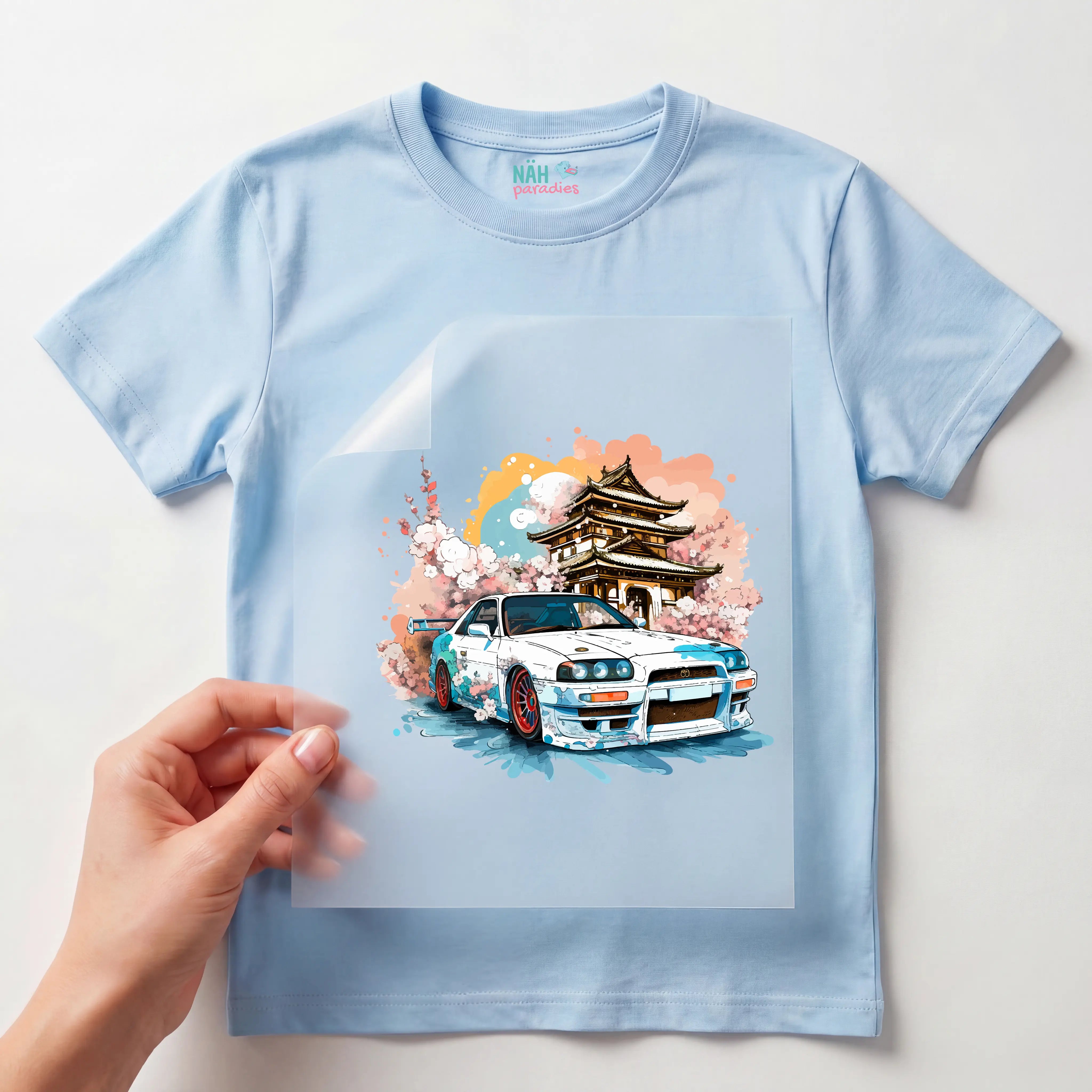 Bügelbild Rennwagen Asia Race
