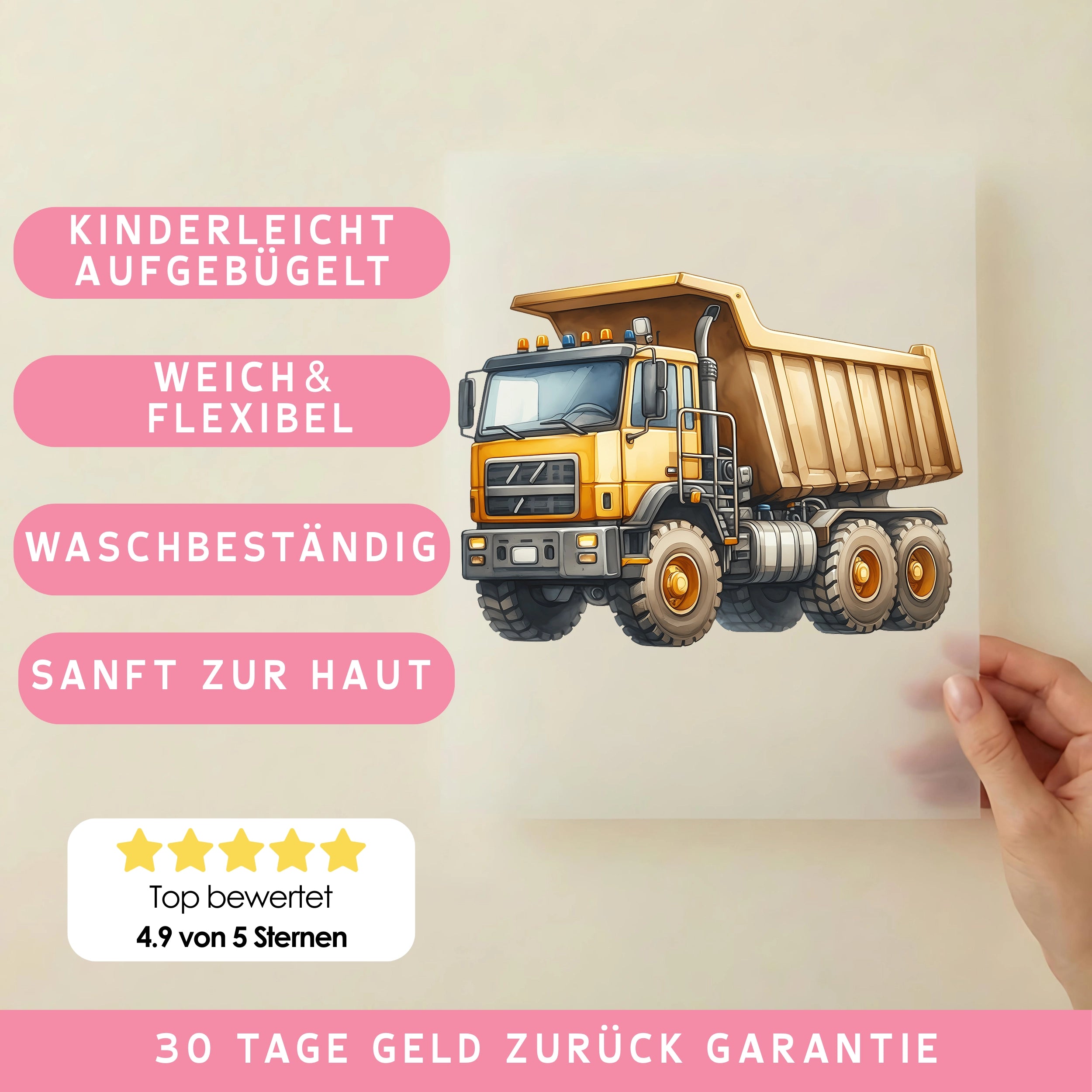 Bügelbild Schwerlast Riese