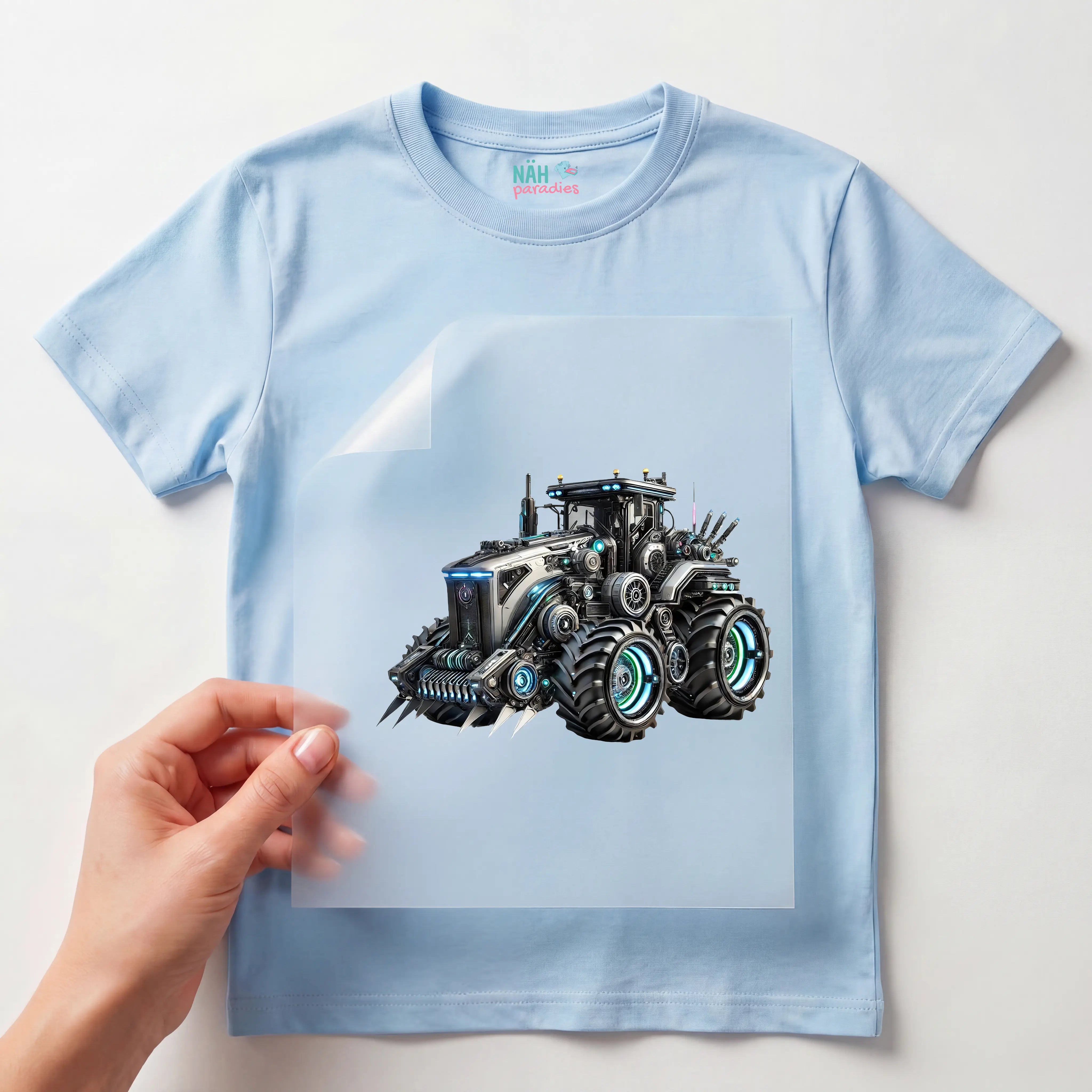 Bügelbild Traktor der Zukunft