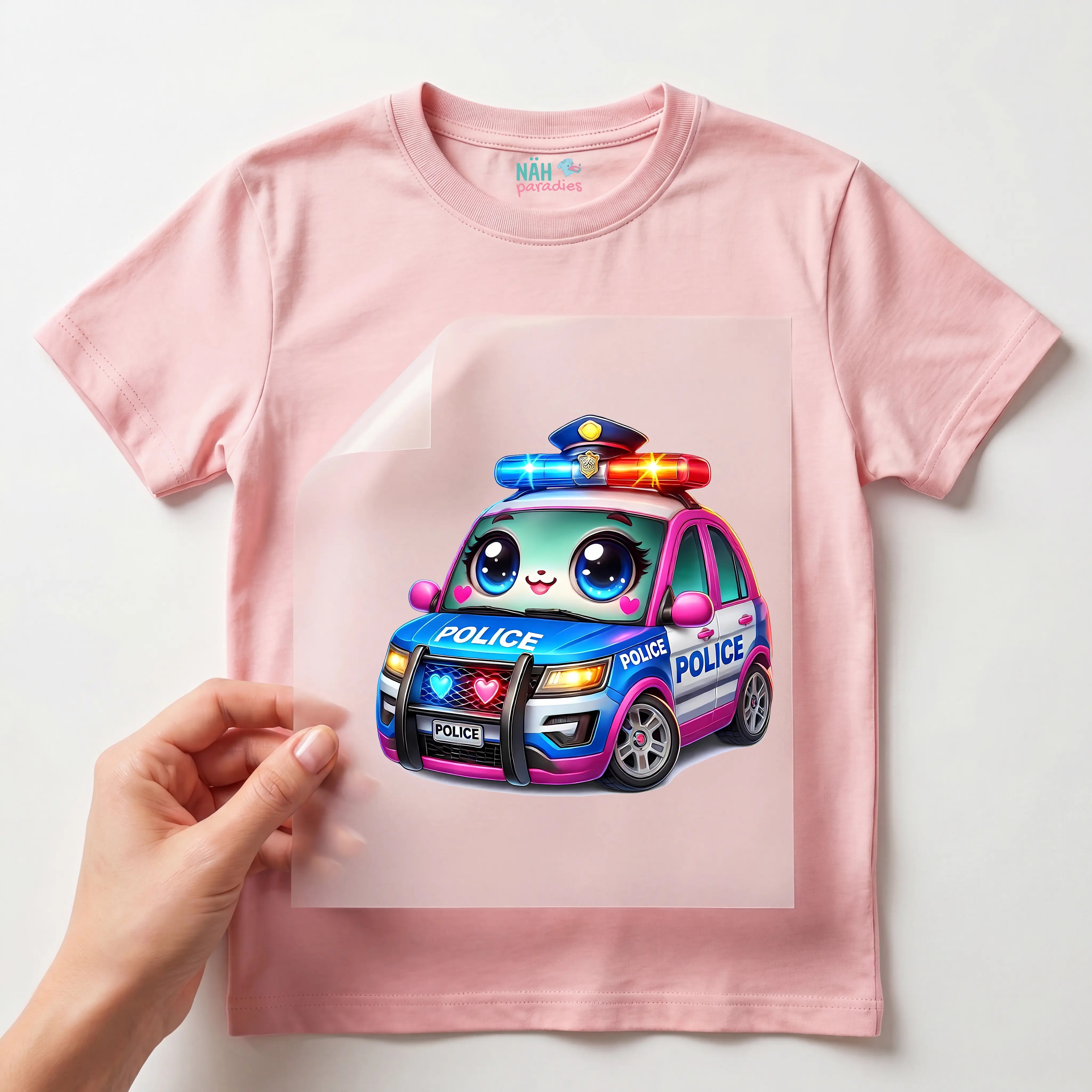 Bügelbild Polizei Miss Sirene