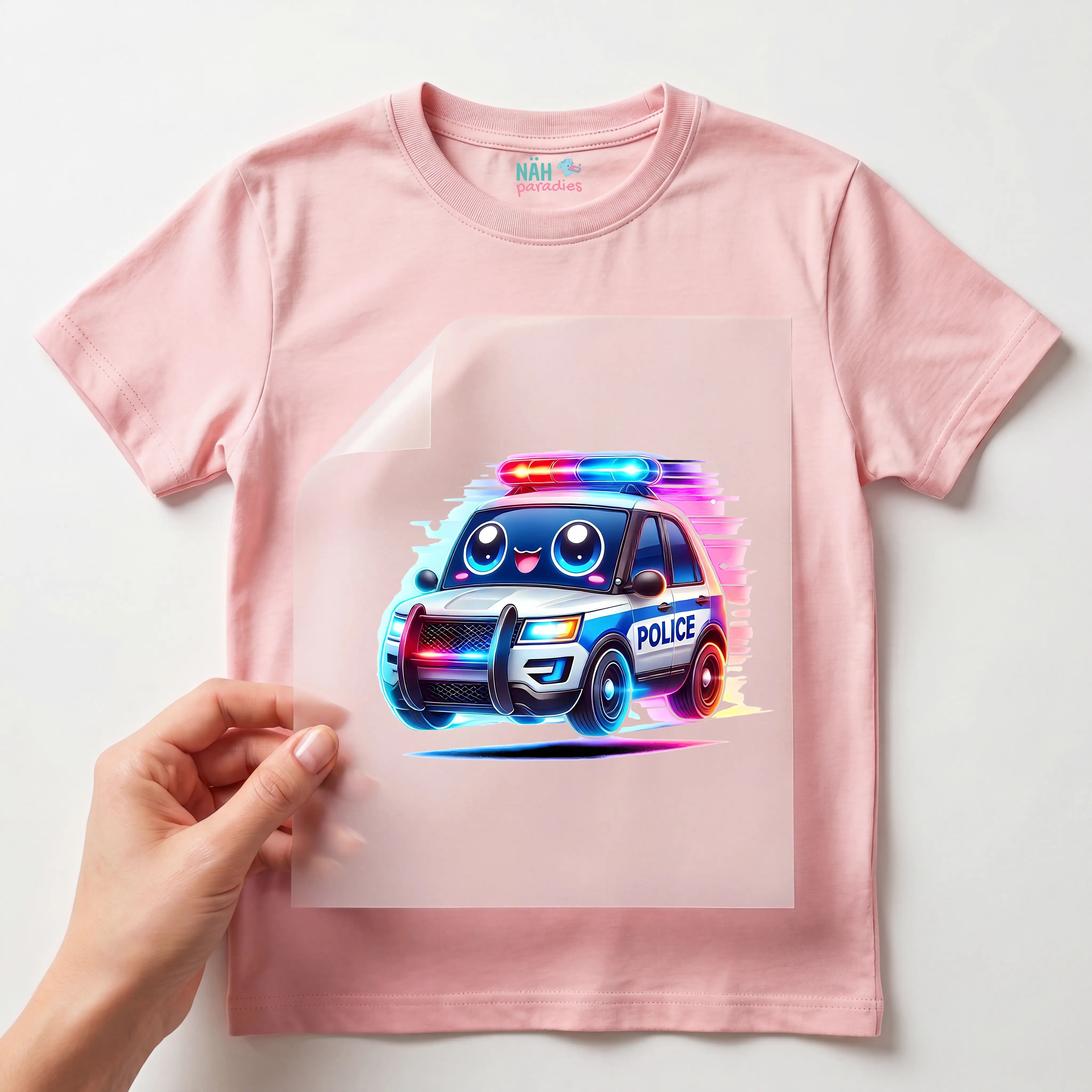 Bügelbild Polizei Streifenstar