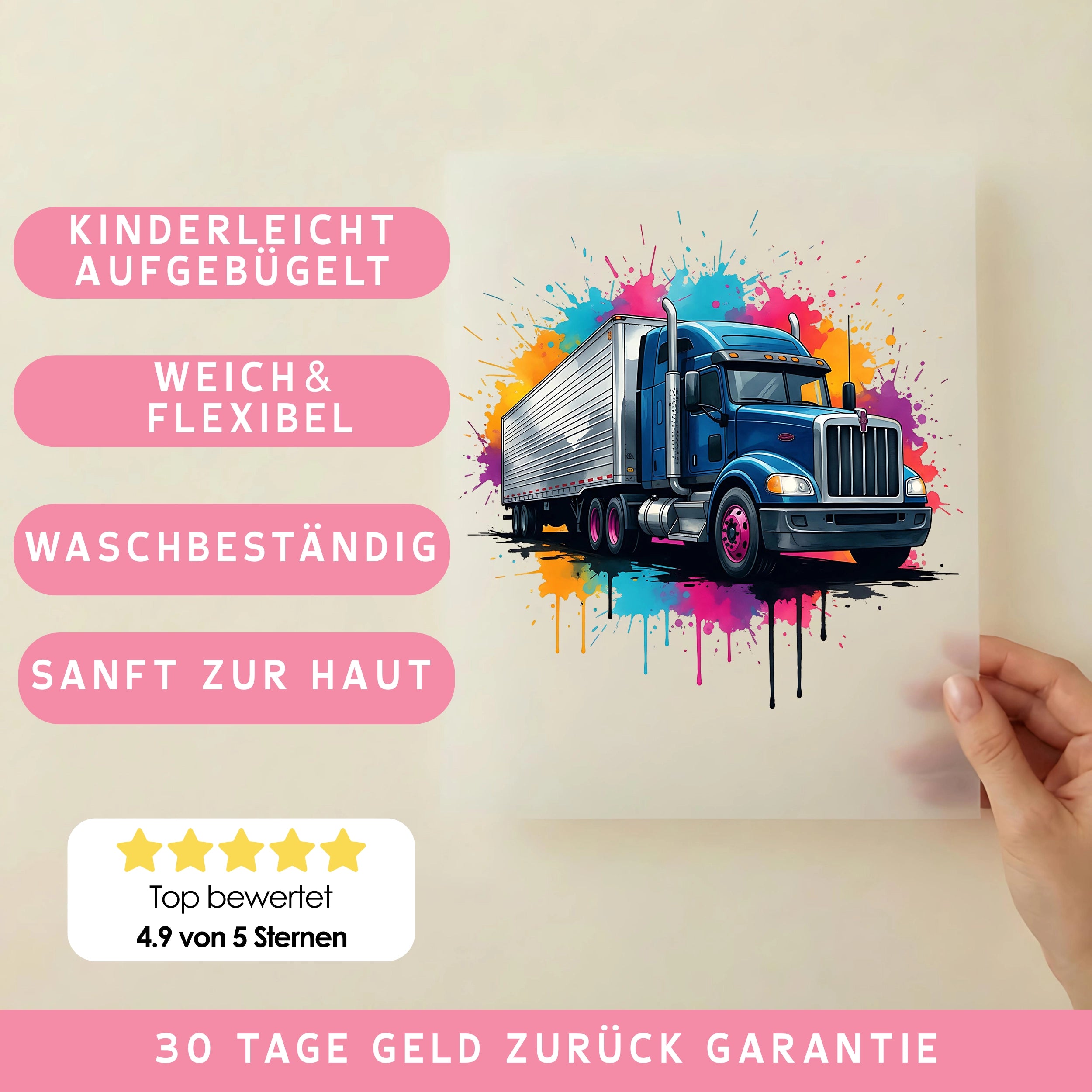 Bügelbild Splash Truck