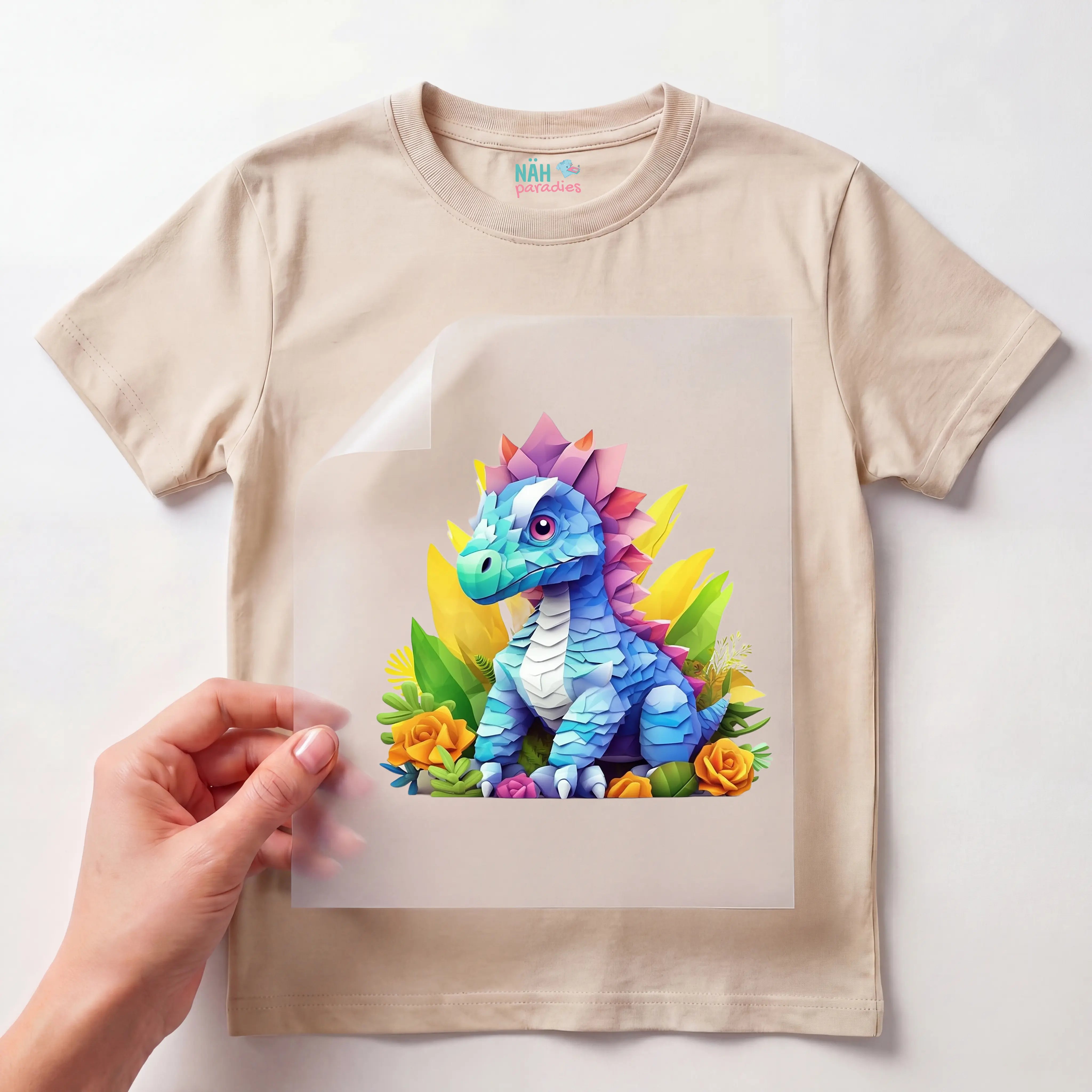 Bügelbild Dino Aerion Mosaik