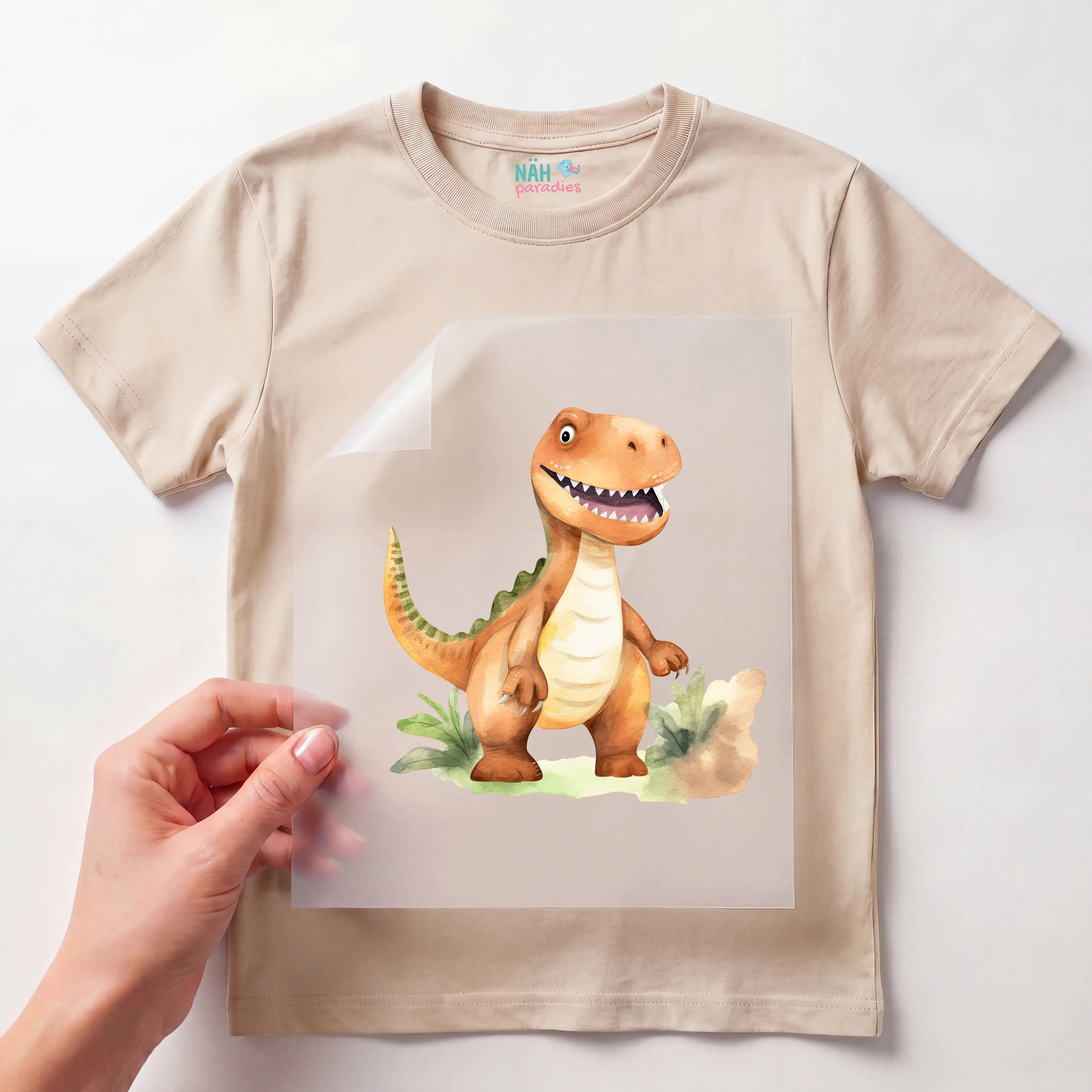 Bügelbild Dino Urzeit Kumpel
