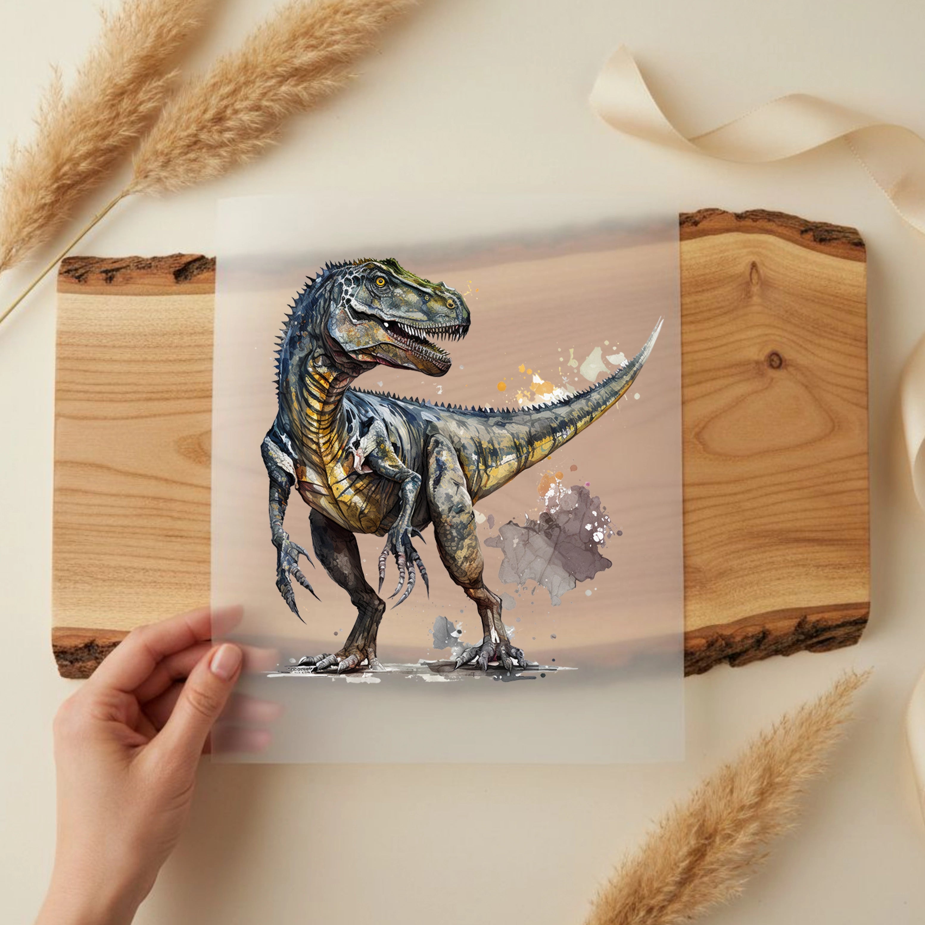 Bügelbild T-Rex Dinosaurier
