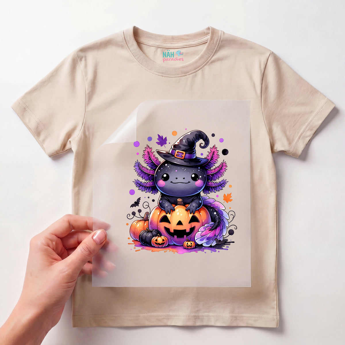 Bügelbild Hexenfreund Axolotl