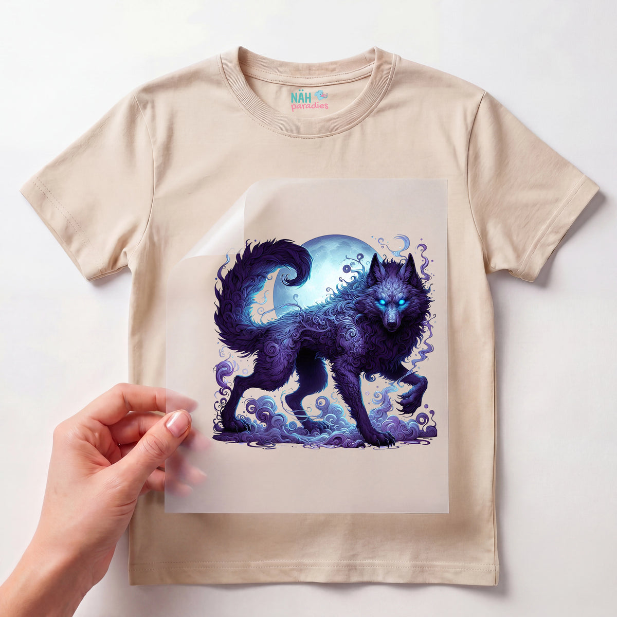Bügelbild Nachtschimmer Werwolf