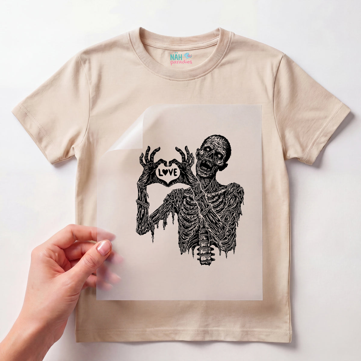 Bügelbild Zombie Love