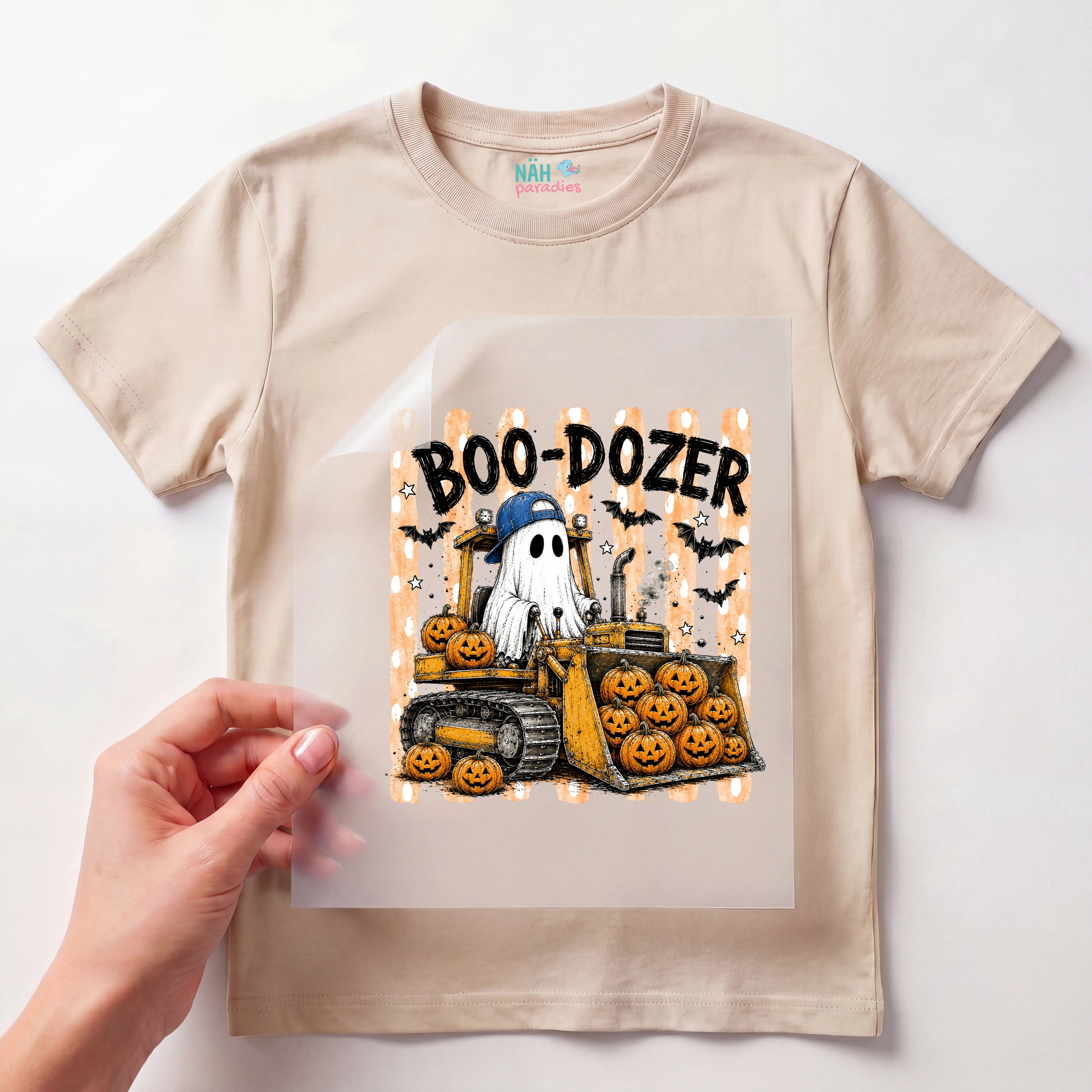 Bügelbild Boo-Dozer Bagger