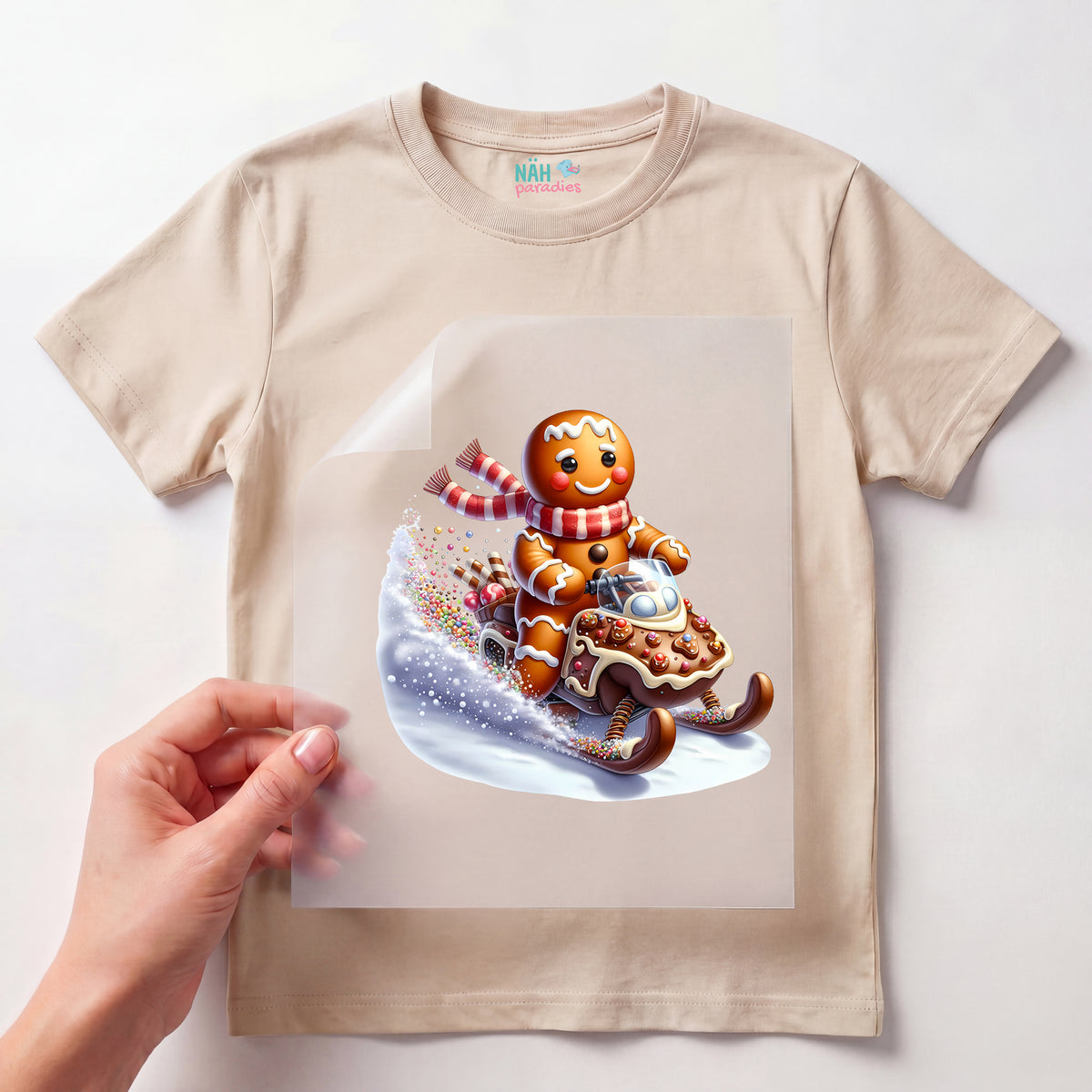 Bügelbild Lebkuchen Racer