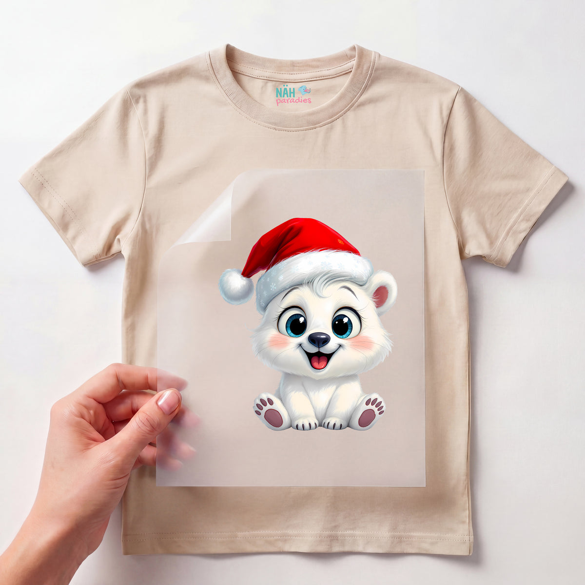 Bügelbild Eisbär Winterglück