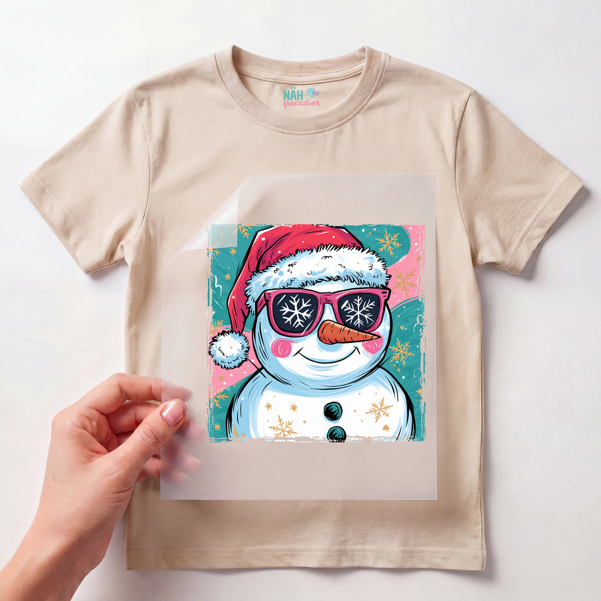 Bügelbild Cool Snowman
