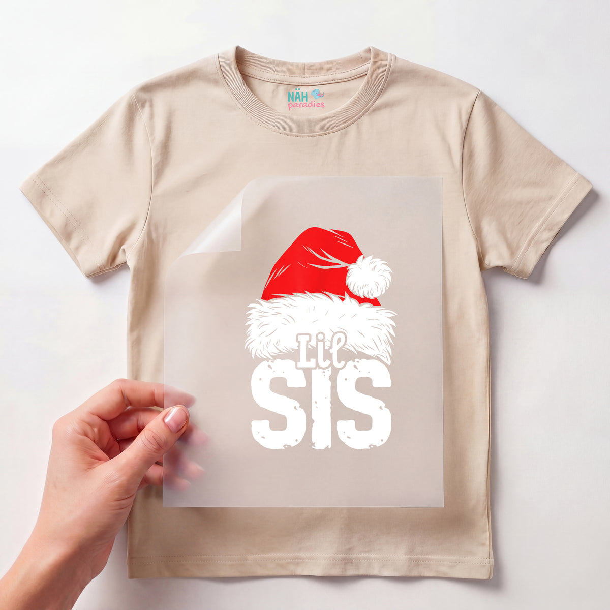 Bügelbild Weihnachtsmütze Familie Lil Sis