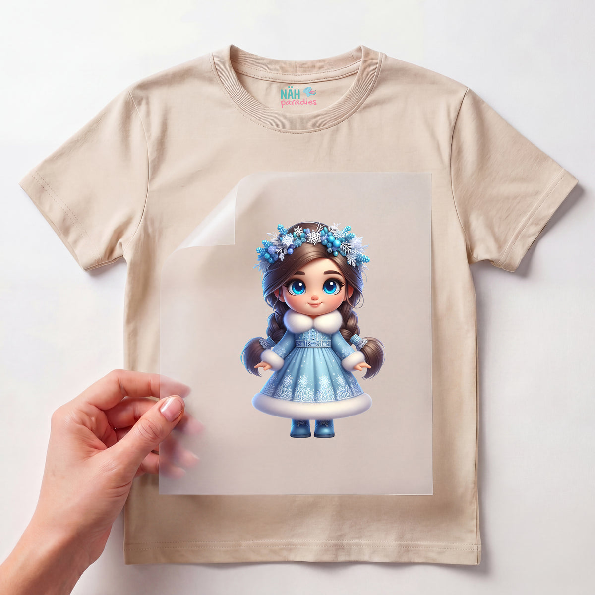 Bügelbild Winterzauber Prinzessin