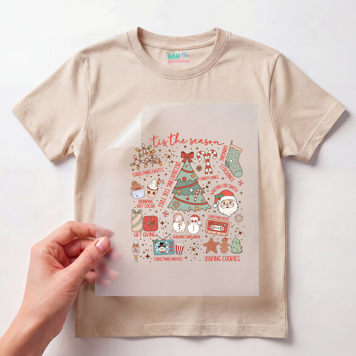 Bügelbild Weihnachts Tradition