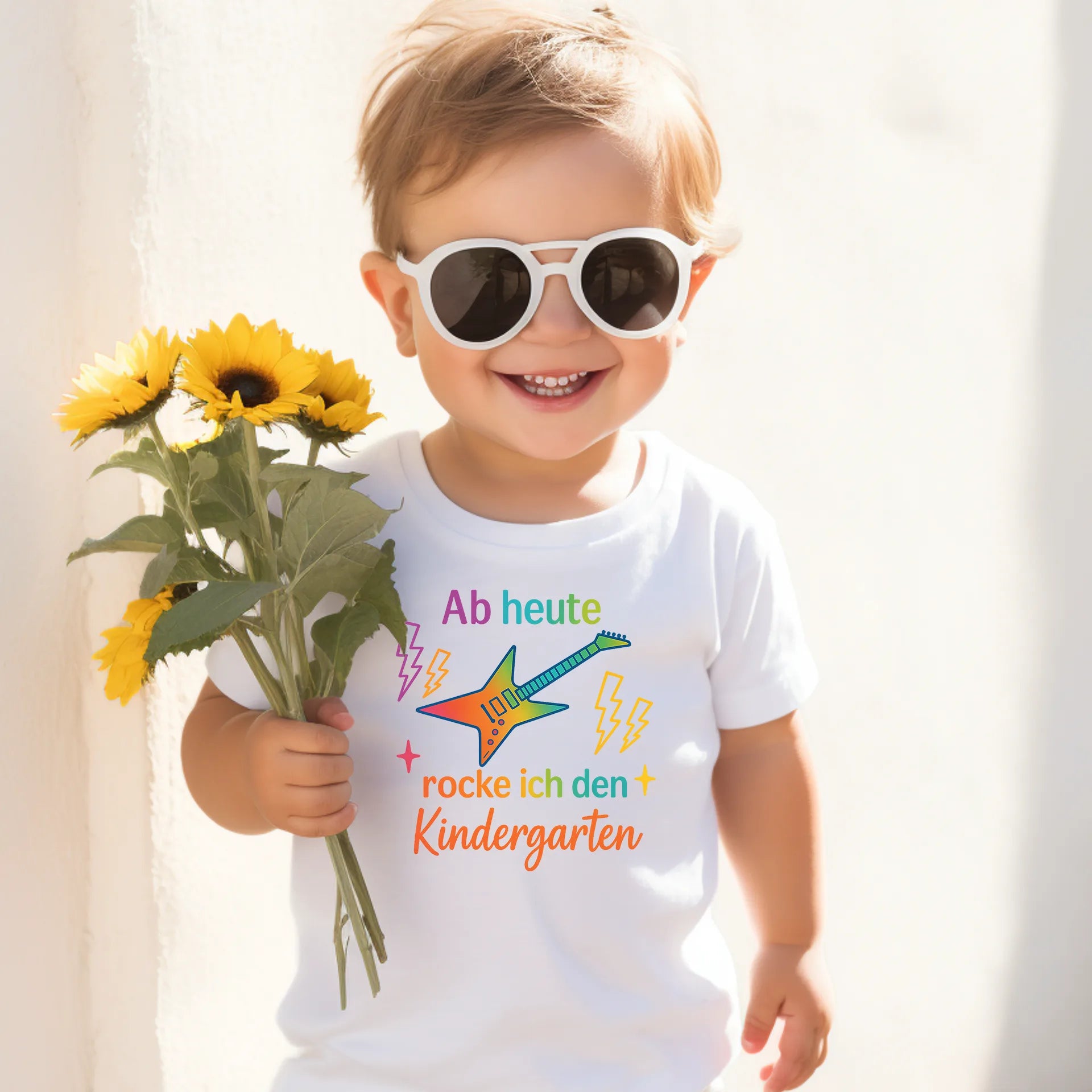 Bügelbild Ab heute rocke ich den Kindergarten - S