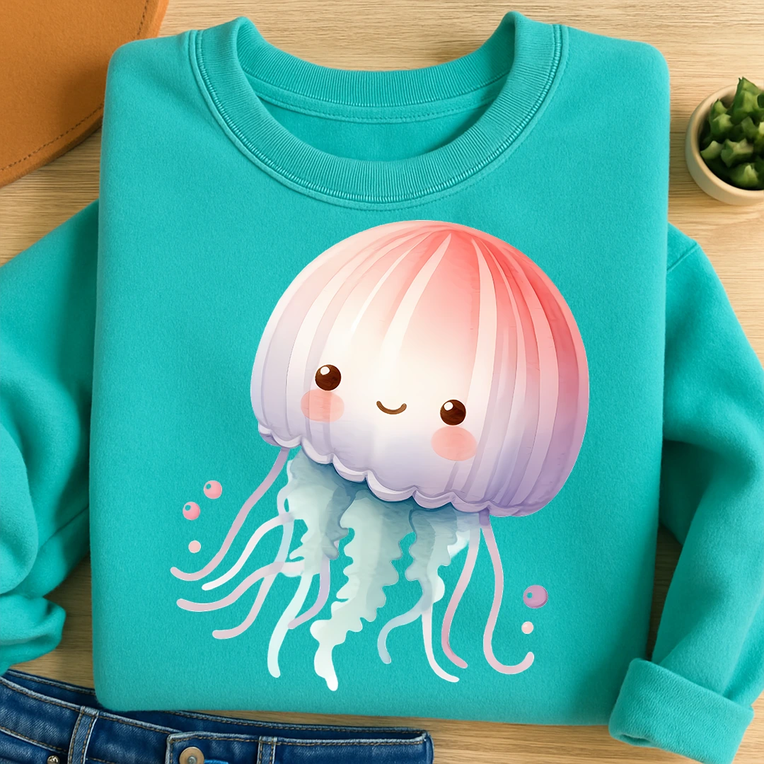Bügelbild Baby Qualle