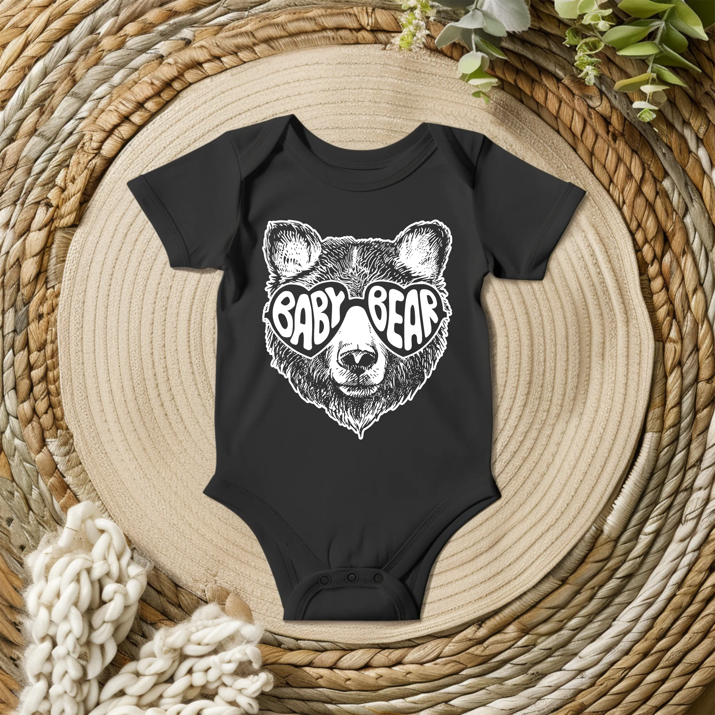 Bügelbild Baby Bear Weiß