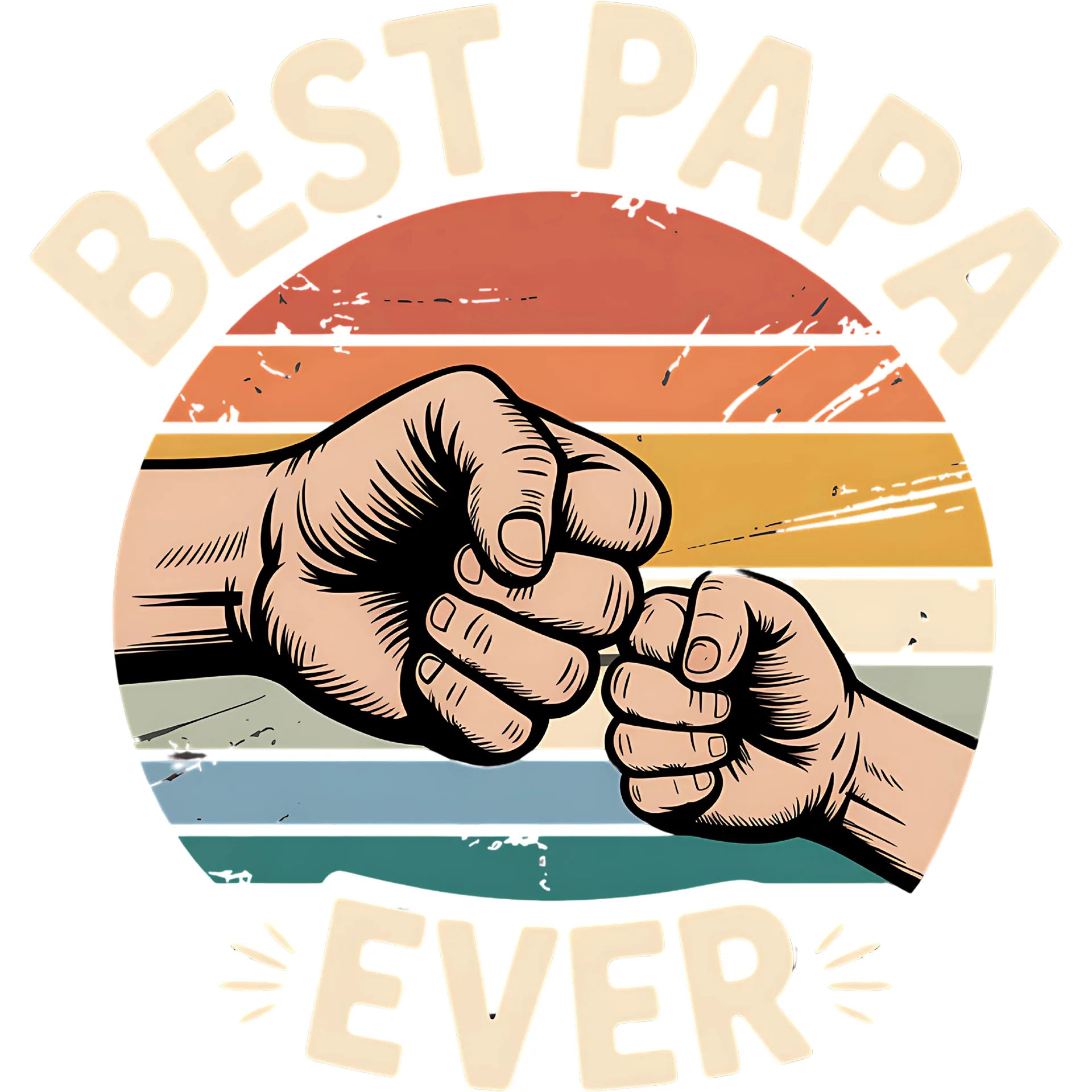Bügelbild Best Papa Ever - S