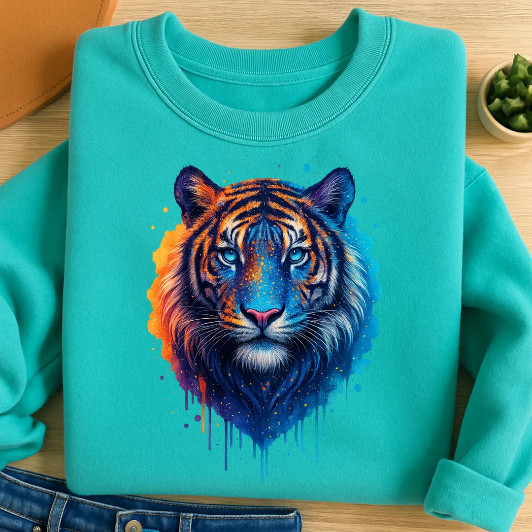 Bügelbild Blick des Tigers