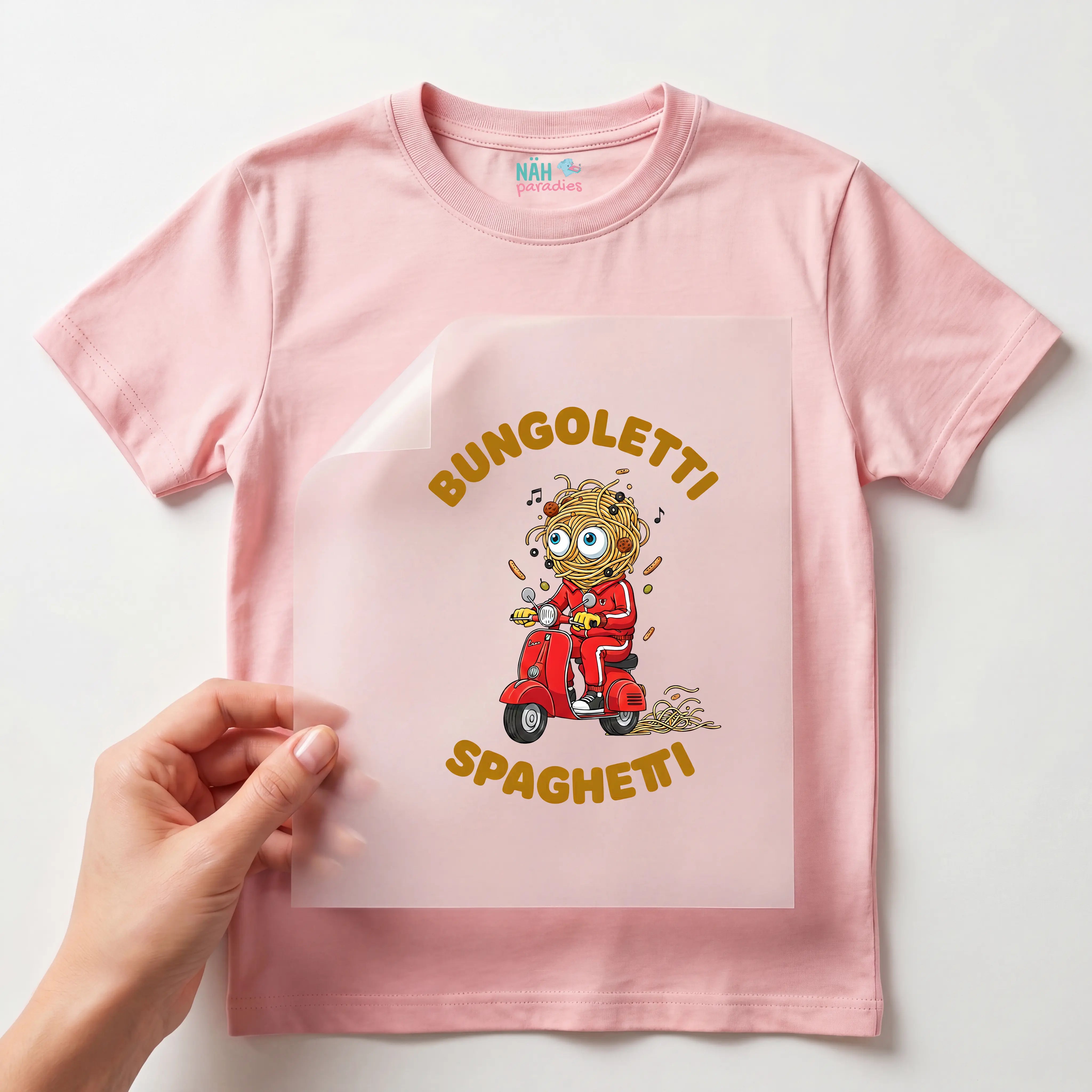 Bügelbild Italian Brainrot Bungoletti Spaghetti