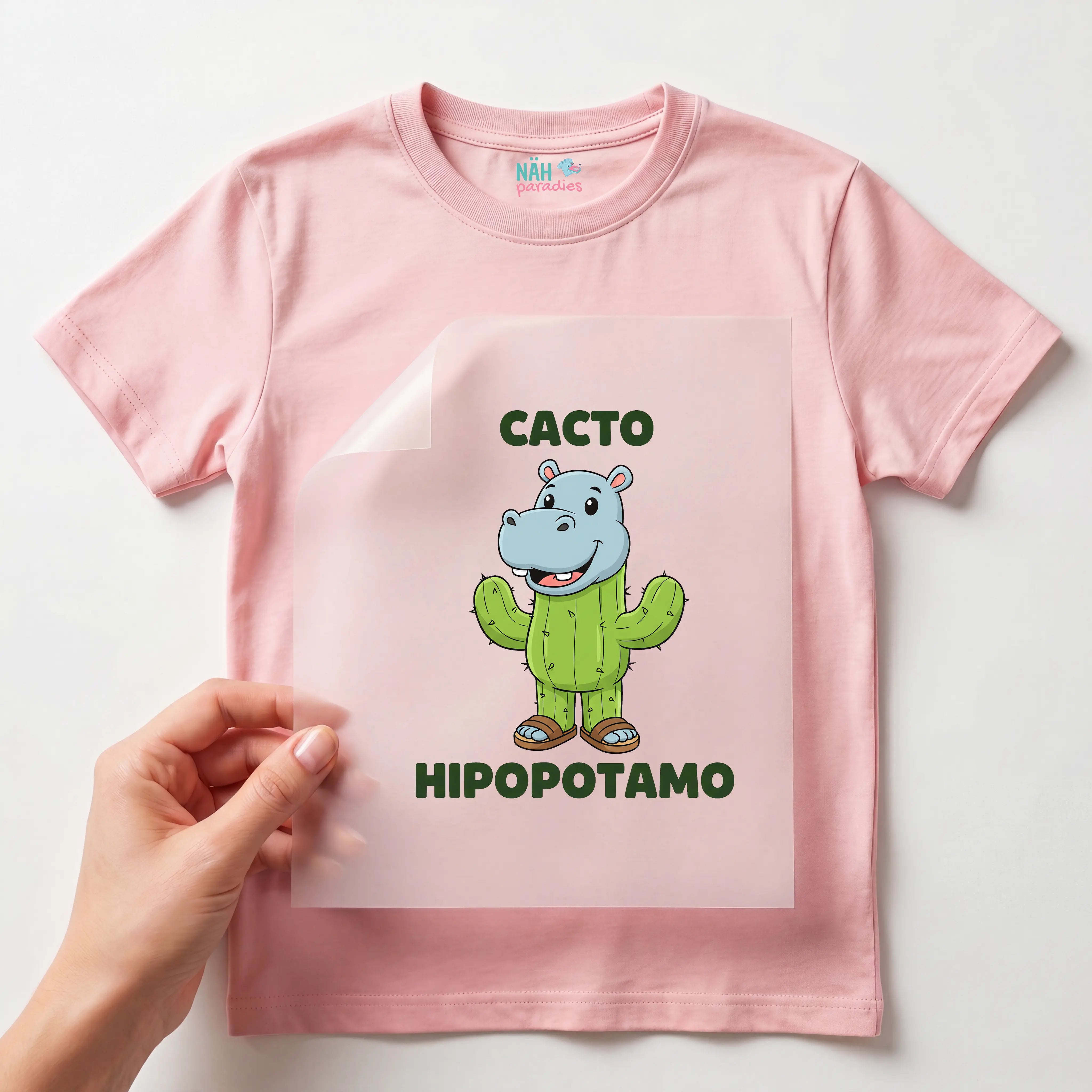 Bügelbild Italian Brainrot Cacto Hipopotamo