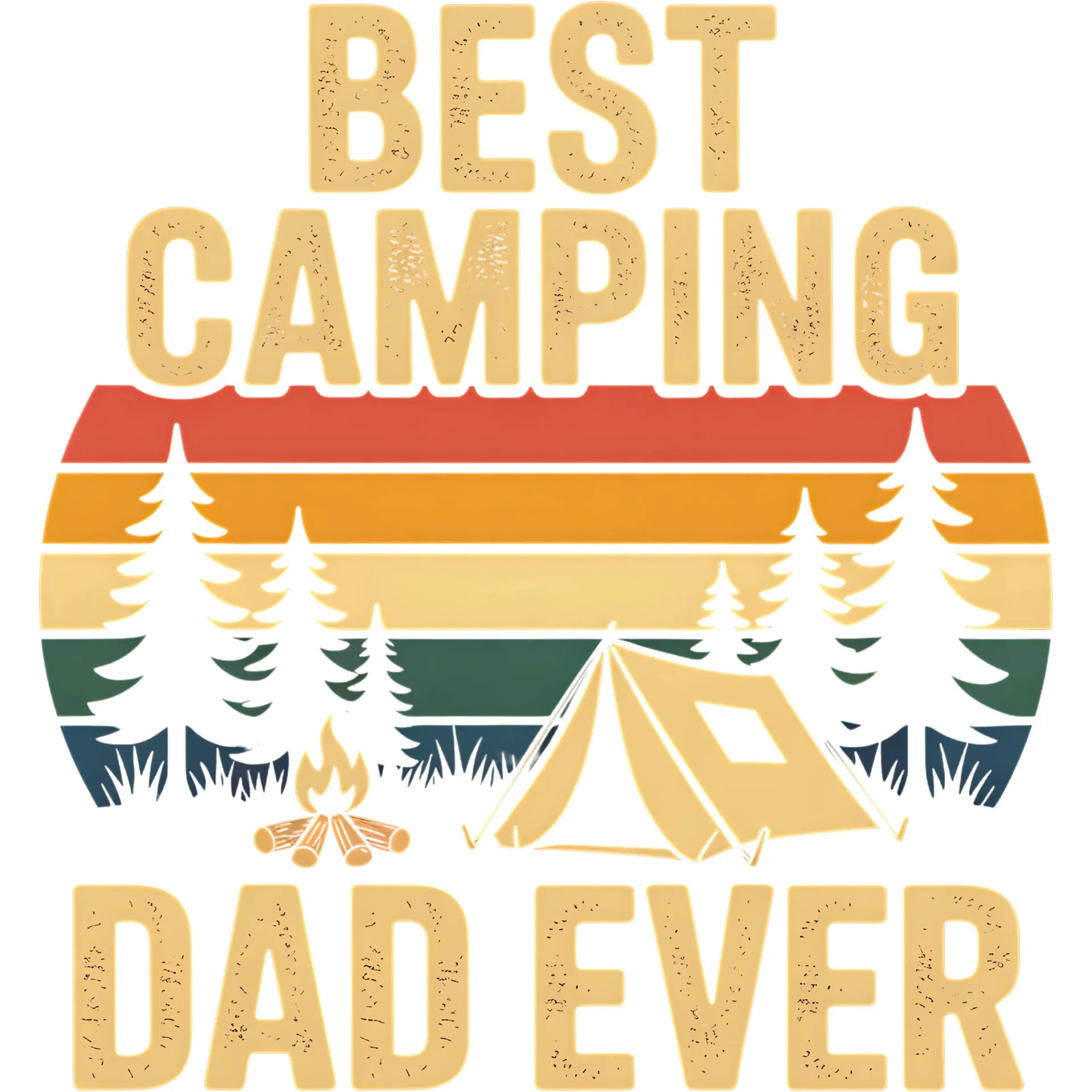 Bügelbild Camping Dad - S