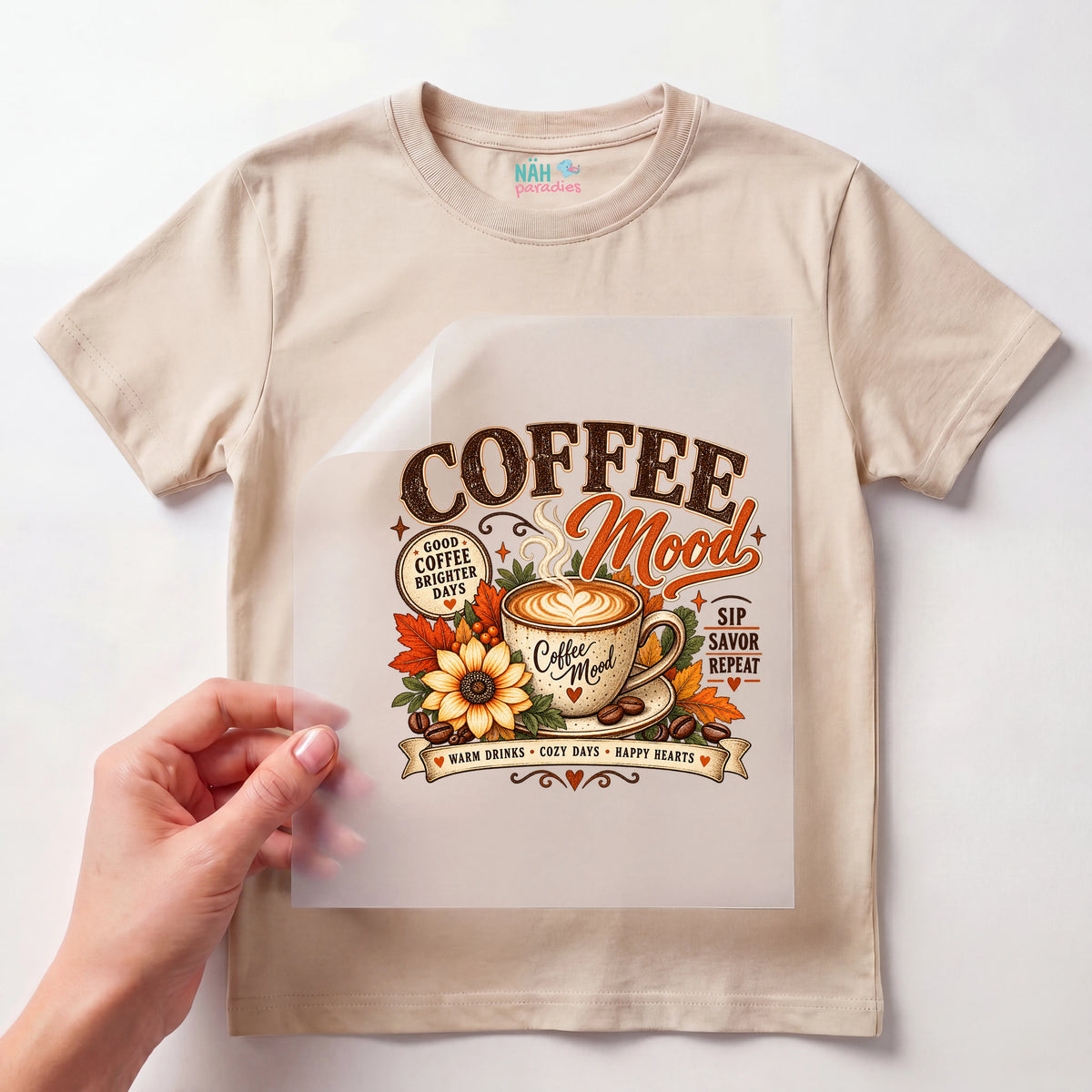 Bügelbild Coffee Mood