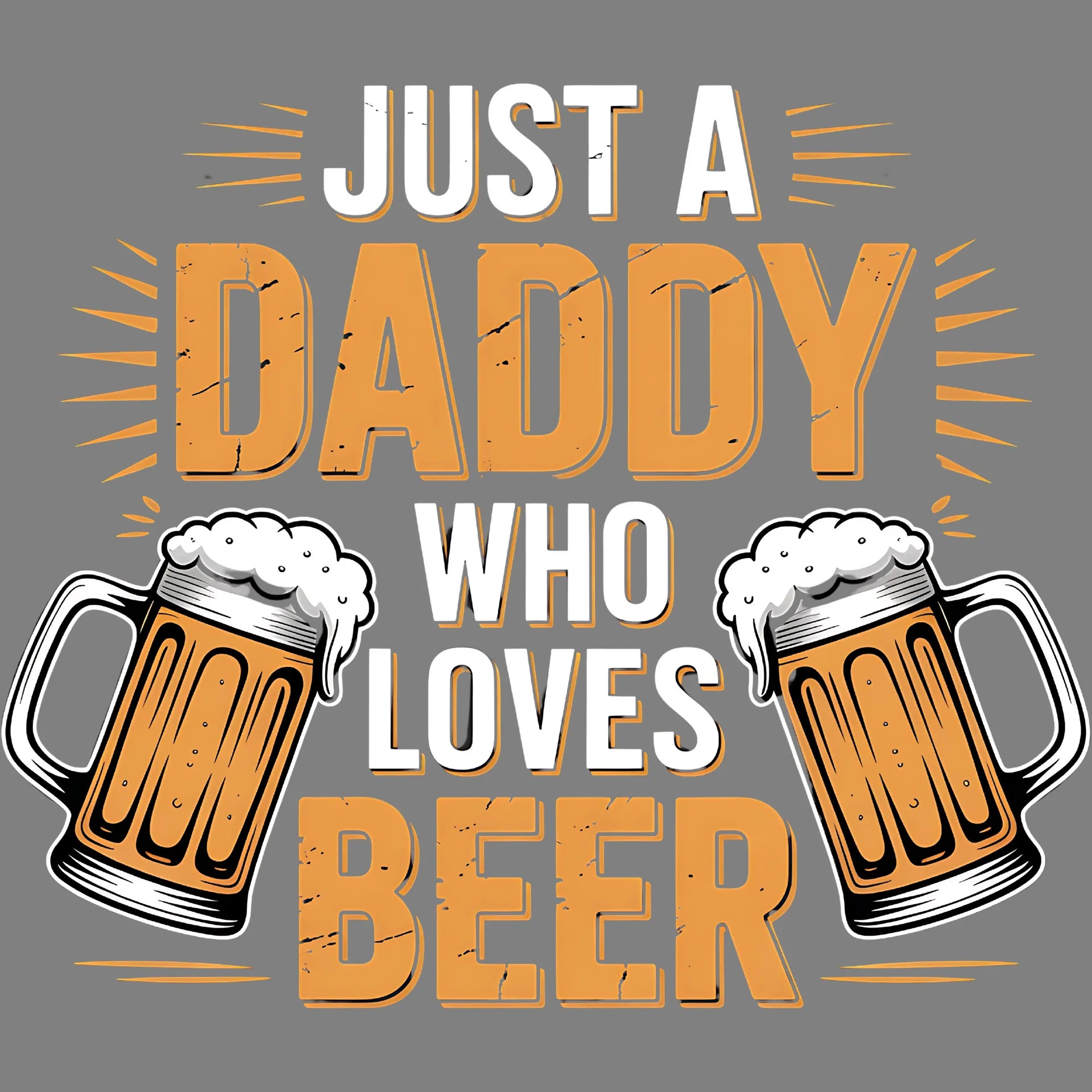 Bügelbild Daddy Loves Beer - S
