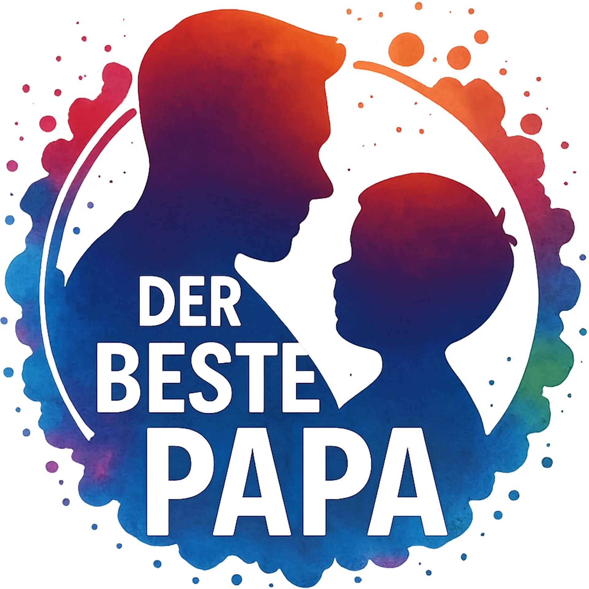 Bügelbild Der beste Papa Junge - S