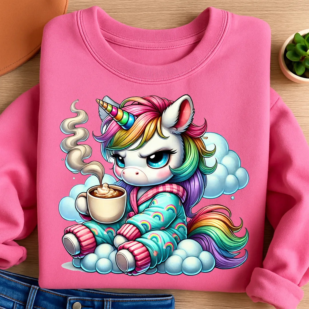 Bügelbild Einhorn Cappuccino Mood