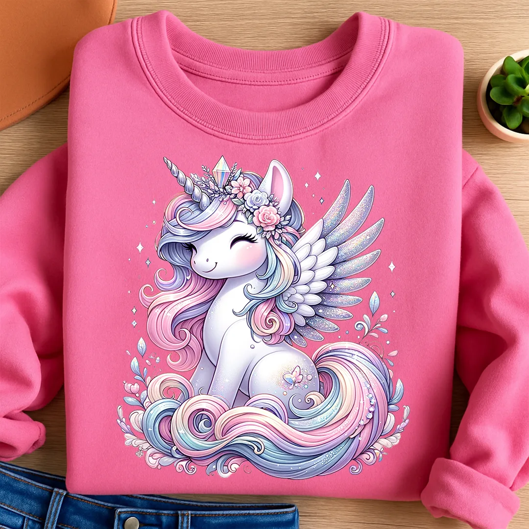 Bügelbild Einhorn Mirabella Funkelschweif